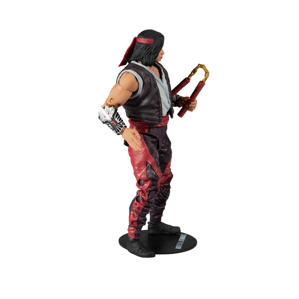 McFarlane Toys Mortal Kombat Liu Kang (Fighting Abbot) 7" Action Figure with Accessories | Mortal Kombat 7 Inch Action Figure Wave 7 - Liu Kang