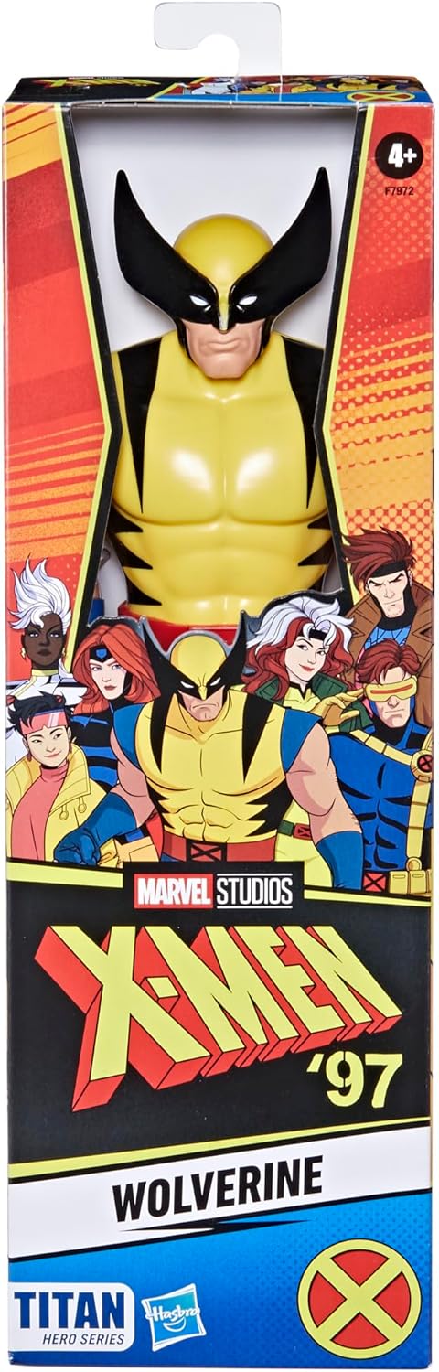 Marvel Titan Hero Series X-Men Wolverine 12-Inch-Scale Action Figure, X-Men Toys, Super Hero Toys for Kids, Ages 4 and Up