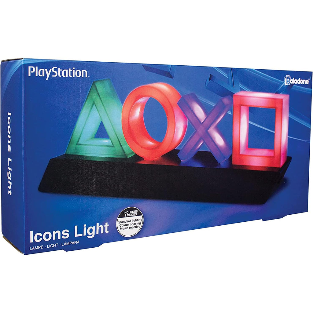 Paladone Playstation Controller Icons Light with 3 Light Modes - Sound Reactive, Dynamic Phasing, and Standard Mode - Gaming Desk Accessories and Game Room Decor - Flex Gamingproduct_type