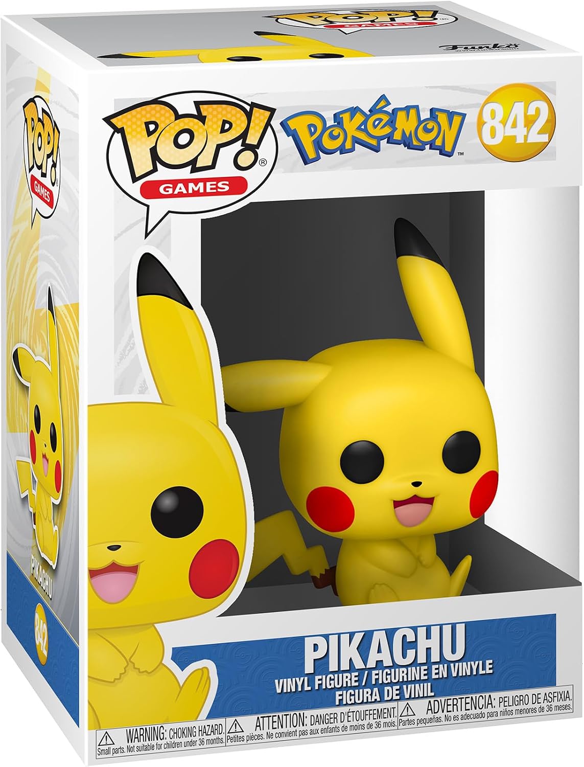 Funko POP! Games: Pokemon - Pikachu (Sitting) | Official Video Games Merch - Collectable Vinyl Figurine for Shelf Display - Birthday Gift Idea for Fans and Collectors