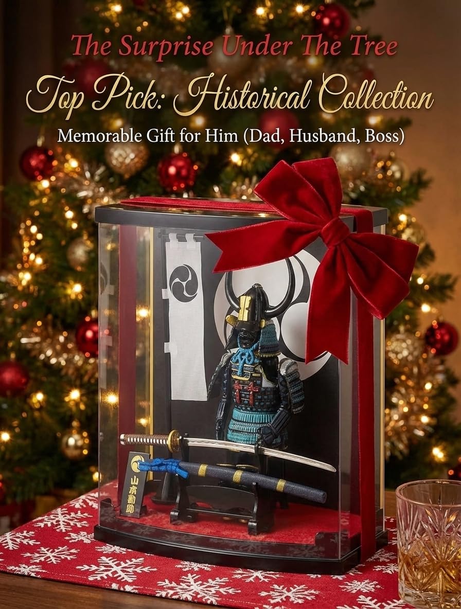 MEISTER JAPAN Samurai Figure Yamamoto Kansuke 8.3" w/Katana & Case | 1:10 scale armor honoring the Takeda strategist, with stand, flag & kakedai stand; dust-proof, gift for history fans - Flex Gamingproduct_type