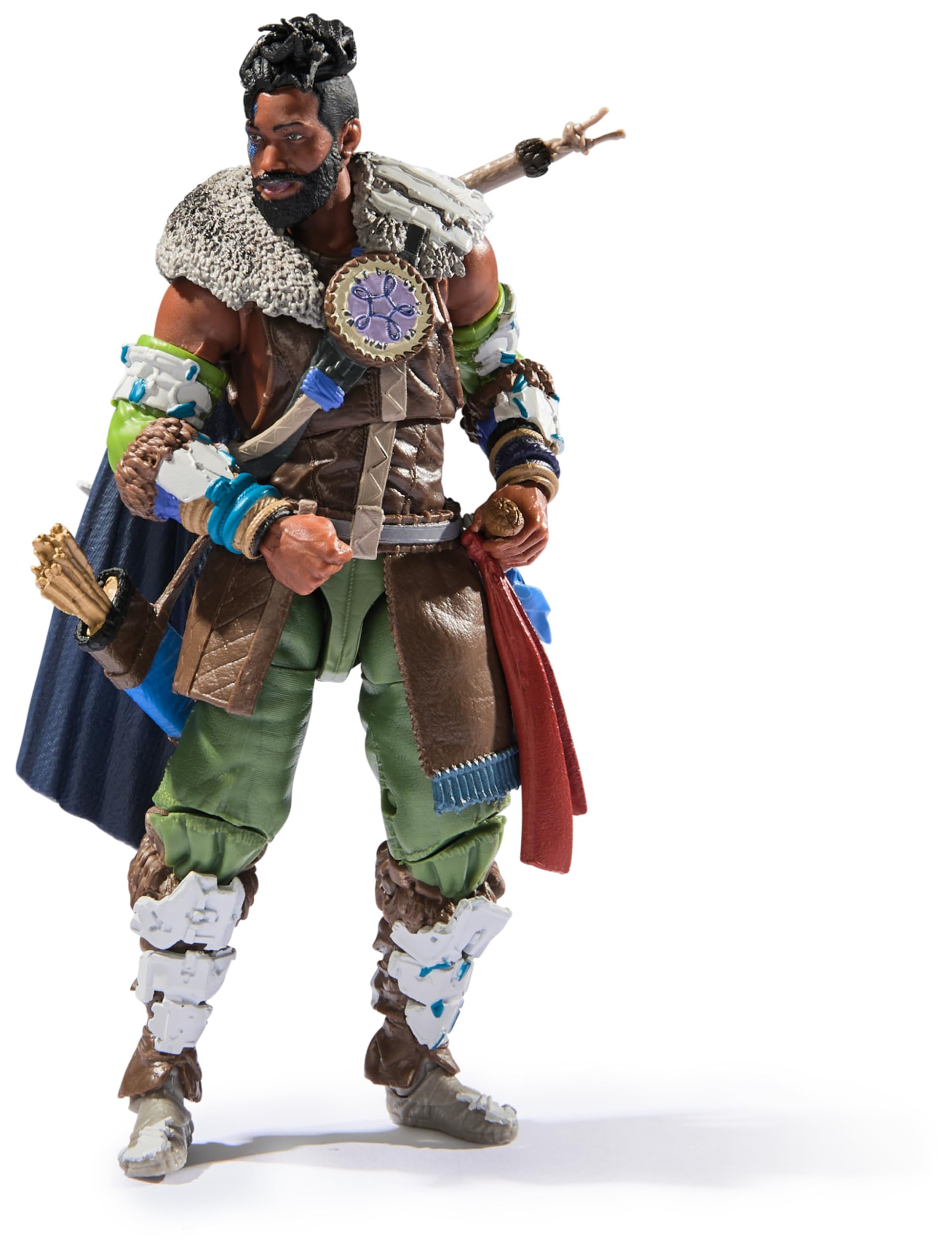 PlayStation God of War Ragnarok, 6” Atreus Action Figure with 4 Accessories, The Shapes Collection, for PS5 Fans & Collectors Ages 17+