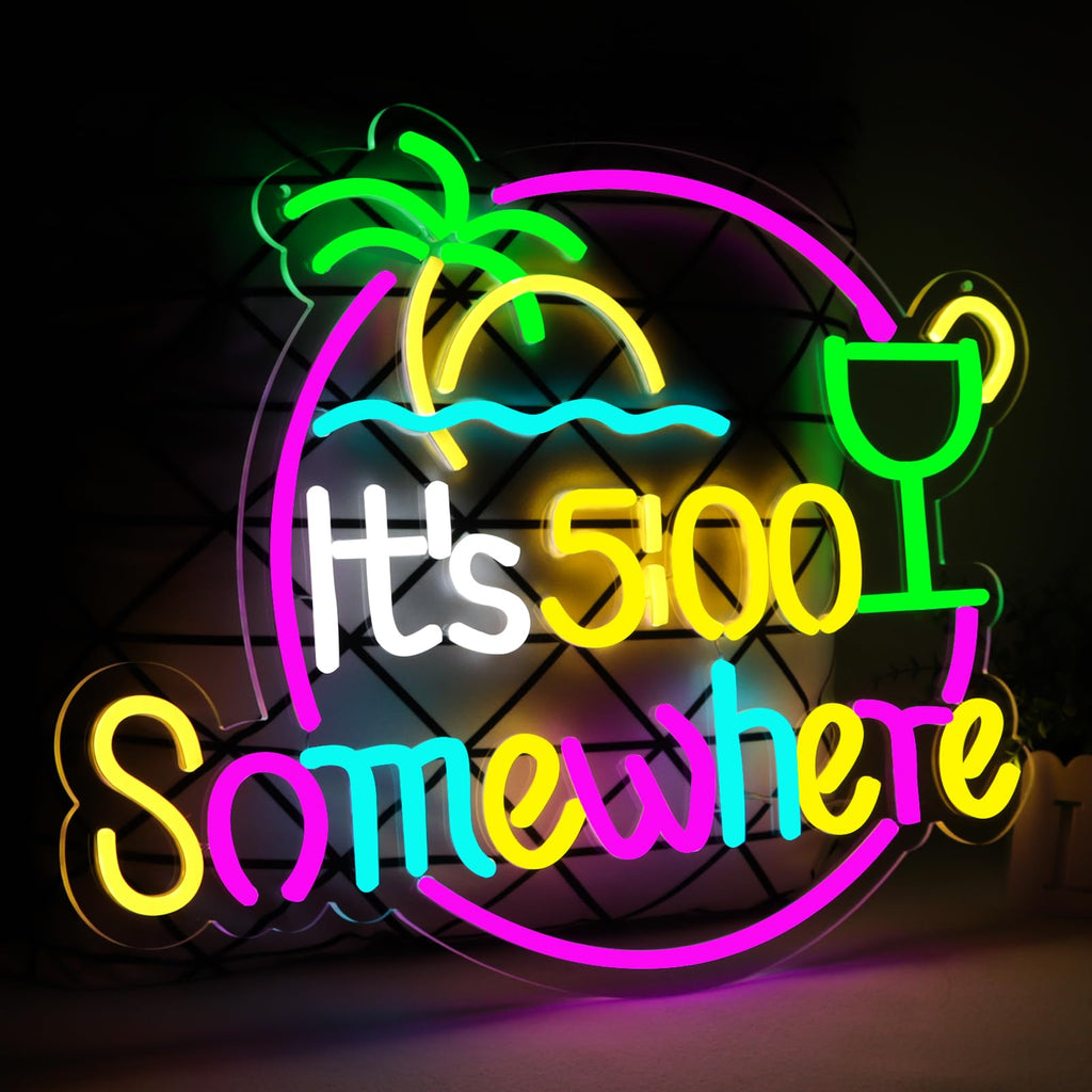 qbanziou LED Neon Sign – 7 Styles