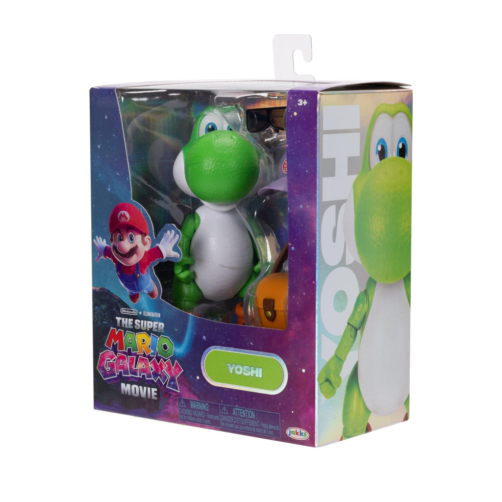 The Super Mario Galaxy Movie 5” Action Figures Series 1 – Bowser Jr. Figure with Paint Brush Accessory - Premium Details and 17 Points of Articulation
