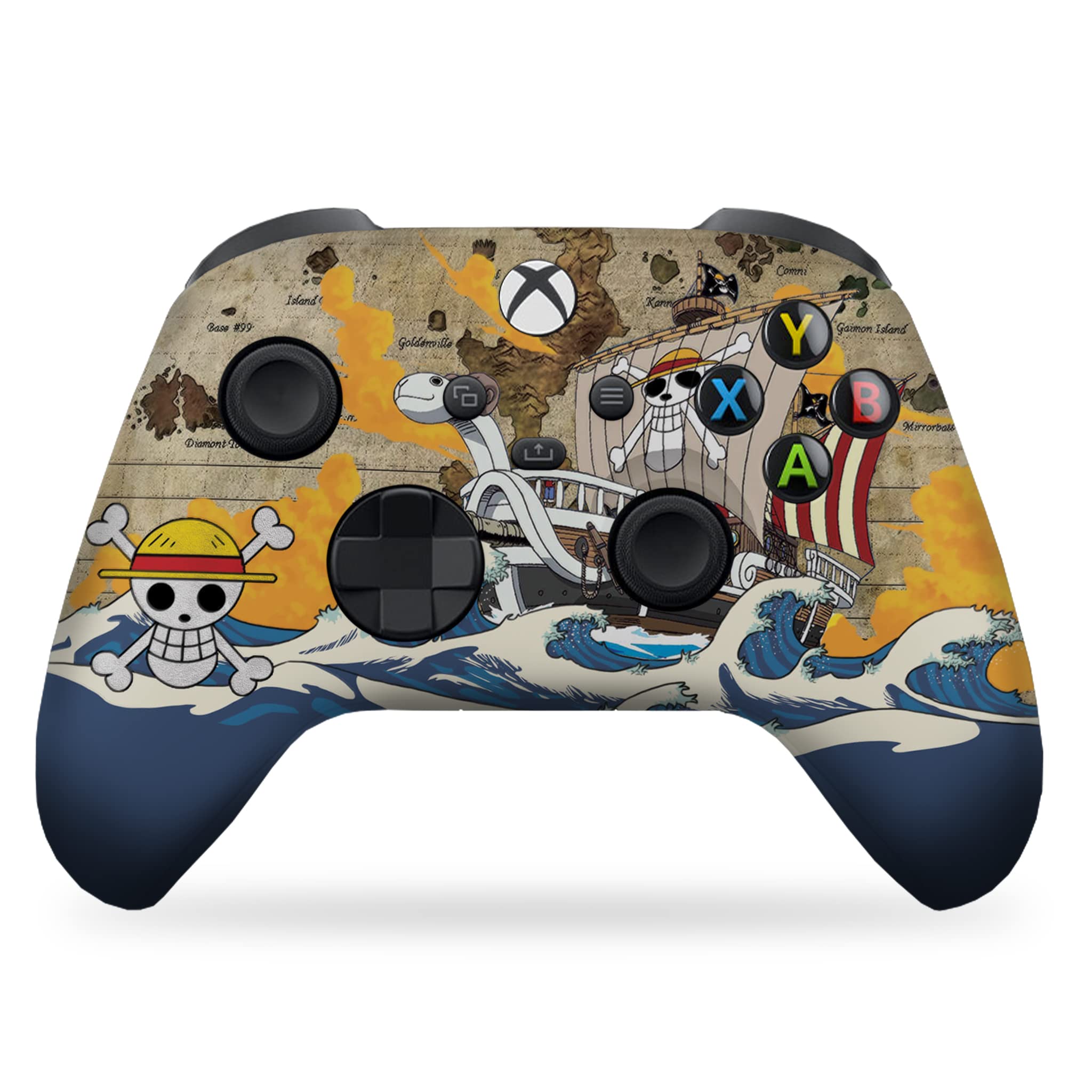 DreamController Go-Ku Custom X-box Controller Wireless compatible with X-box One/Series X/S Proudly Customized in USA with Permanent HYDRO-DIP Printing (NOT JUST A SKIN) - Flex Gamingproduct_type