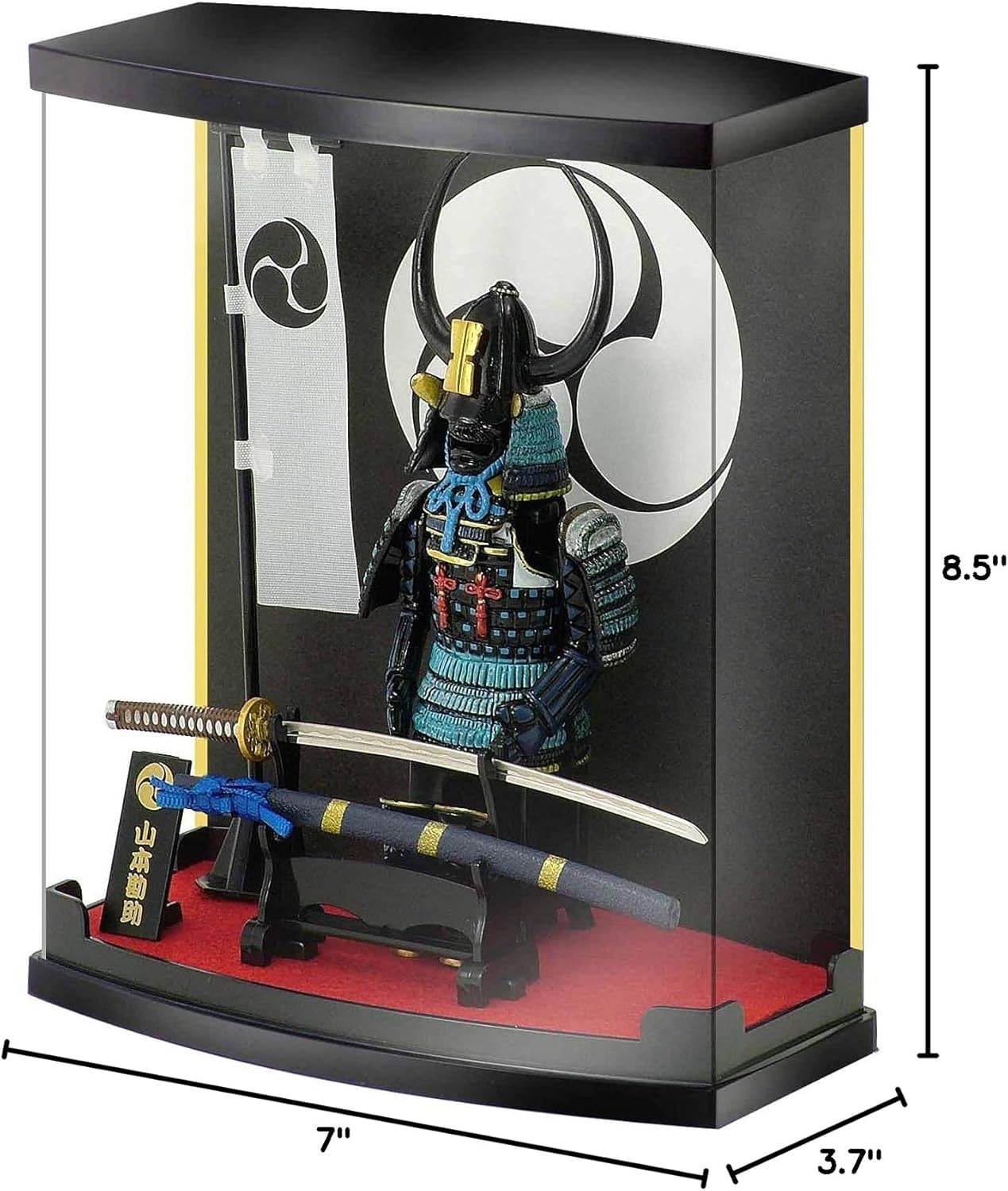 MEISTER JAPAN Samurai Figure Yamamoto Kansuke 8.3" w/Katana & Case | 1:10 scale armor honoring the Takeda strategist, with stand, flag & kakedai stand; dust-proof, gift for history fans - Flex Gamingproduct_type