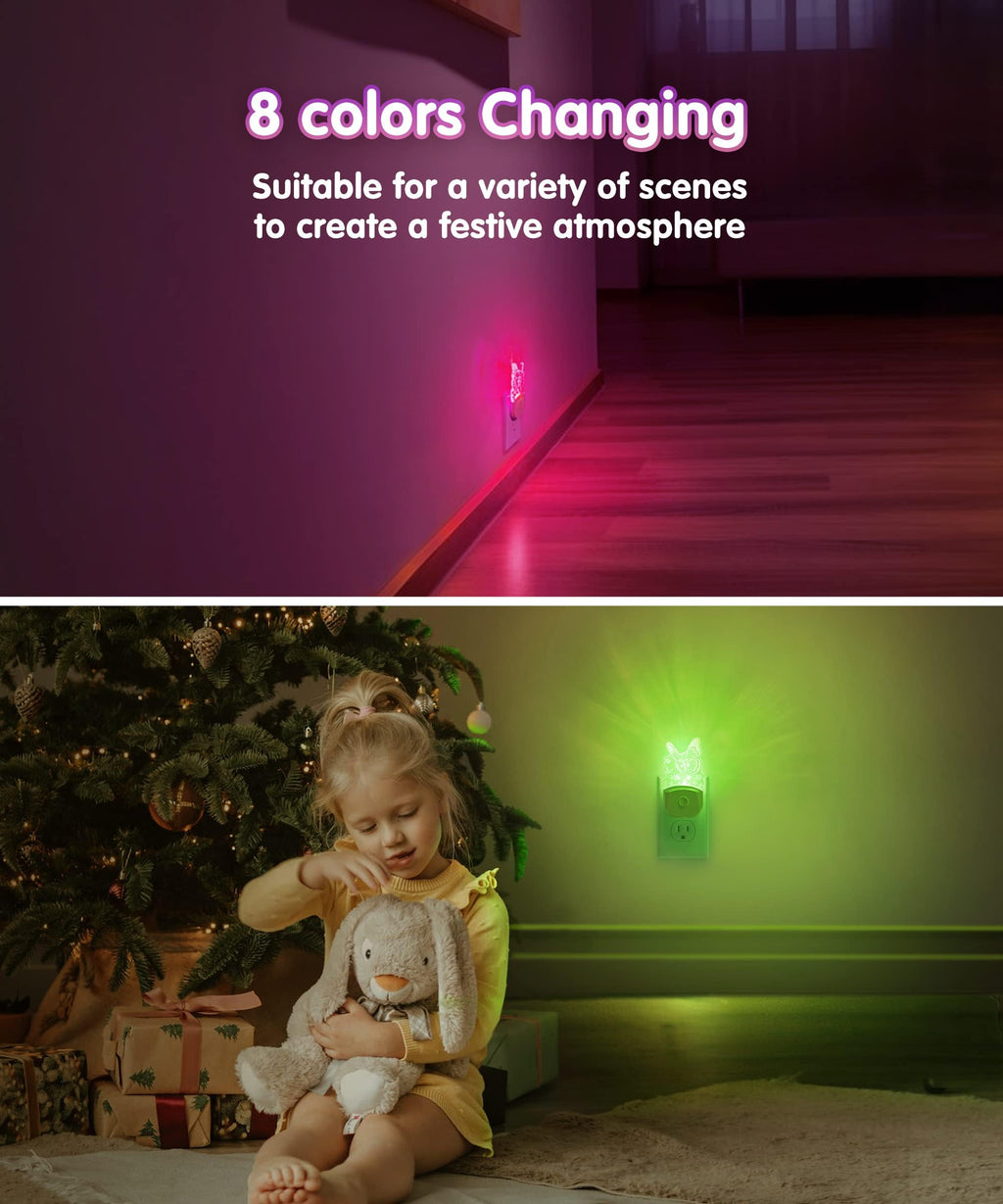 L LOHAS LED Plug-In Night Light – 11 Designs & 2 Sizes