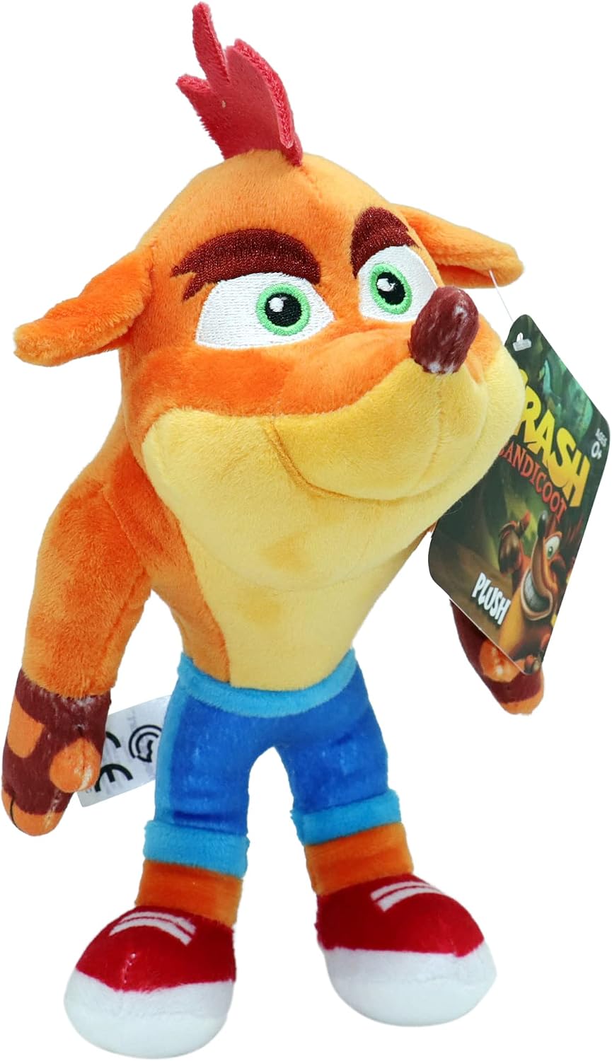 Crash Bandicoot Bandai Plush Toy | 15cm Soft Toy Collectible | Plushie Girls and Boys Toys for Video Game Fans | Collectable Cuddly Toys for Boys and Girls Great Gifts