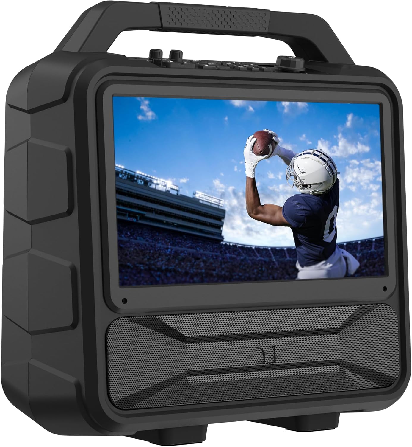 Monster Vision 2 | Portable Entertainment System with 15.6" 1080p Display & 60W Speakers | up to 25 Hours of Playtime | Dual HDMI Ports | Includes USB-C to HDMI Cable | ATSC Tuner for Portable TV use - Flex Gamingproduct_type