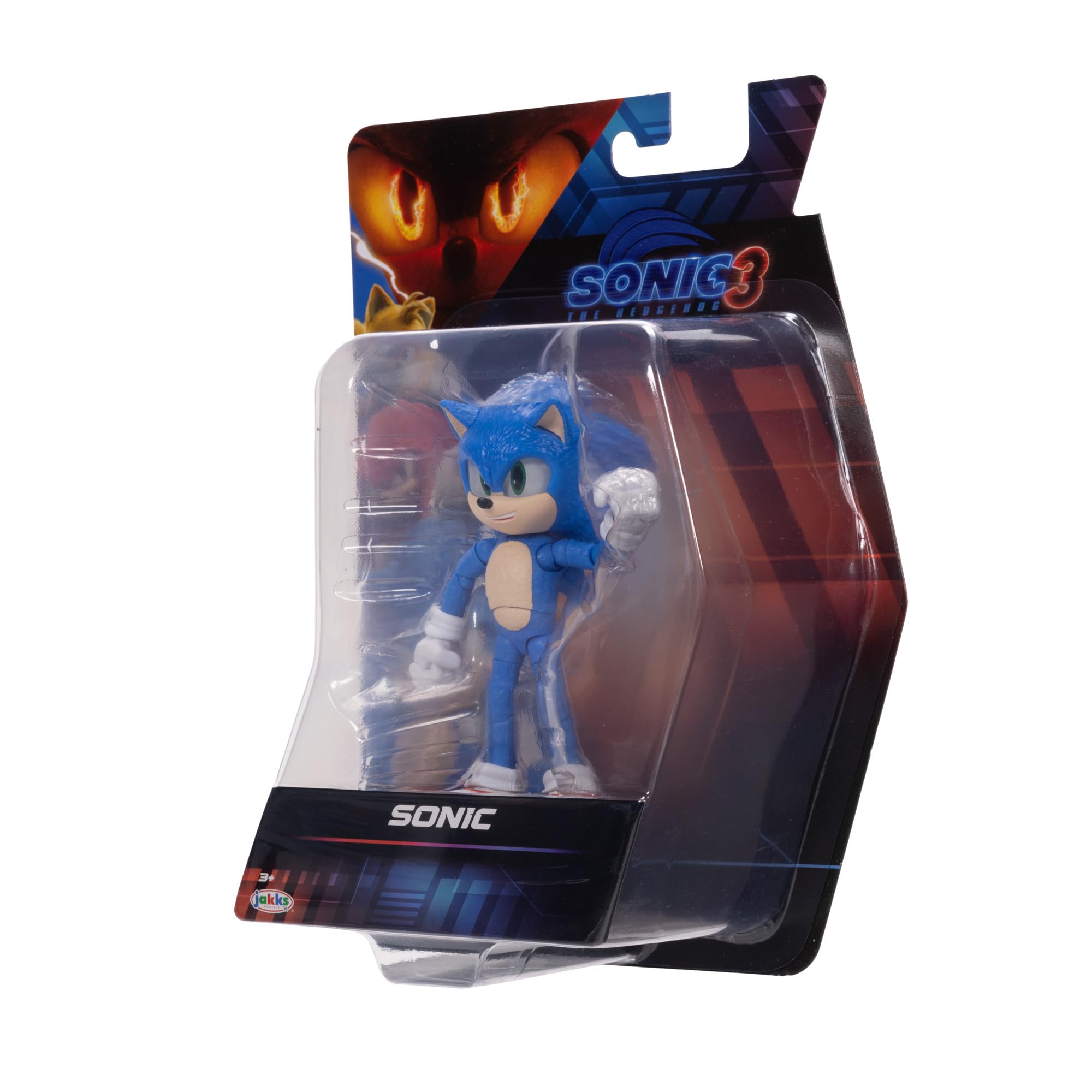 Sonic The Hedgehog – 5-Inch Shadow Action Figure – 20+ Points of Articulation – Official Collector Toy – Boys & Girls Ages 3+ | Sonic The Hedgehog Movie 5 Inch Action Figure Wave 1 - Shadow (Closed Mouth)