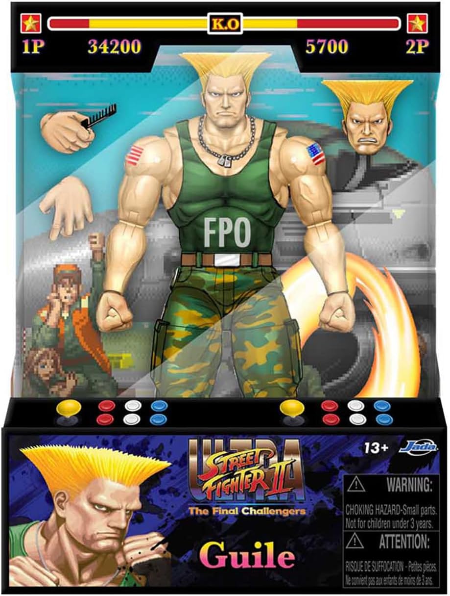 Jada - Street Fighter Guile - 15 cm articulated figure - Removable accessories - 253252032