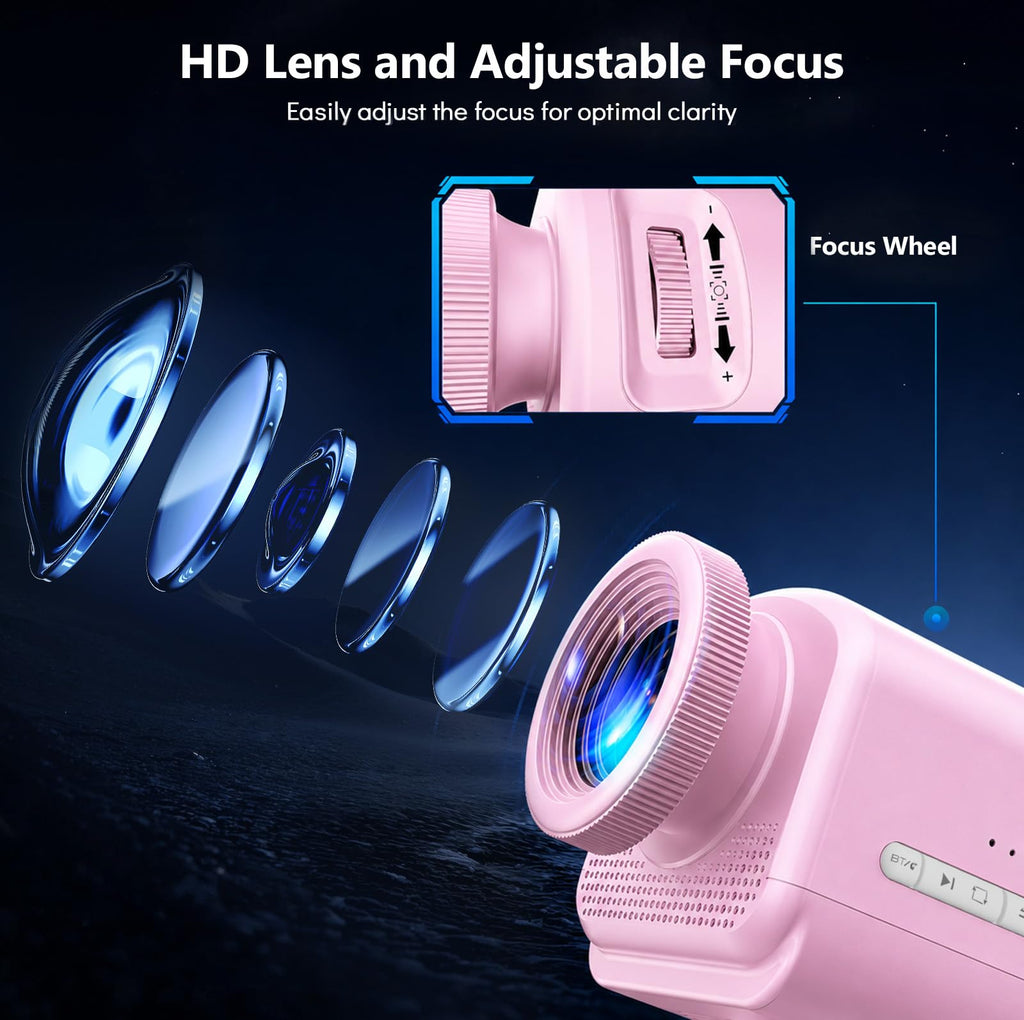 Rossetta 3D Projector with 60 Scenes, Galaxy Star Projector for Room Decor | Bluetooth Speaker, 1H/2H Timer & Remote, Night Light for Bedroom, Party, Christmas & Birthday Gifts for Adults, Girls, Boys