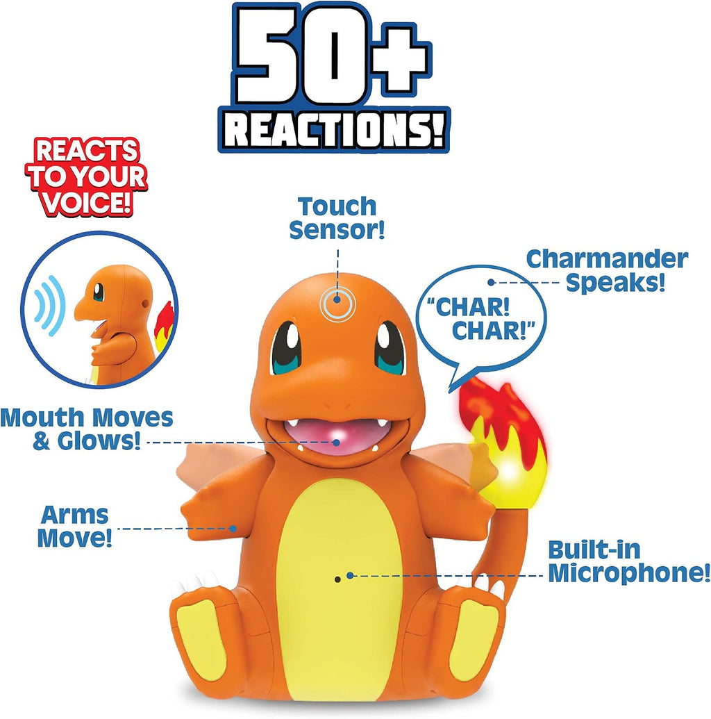 Pokémon Electronic & Interactive My Partner Charmander- Reacts to Touch & Sound, Over 50 Different Interactions with Movement and Sound - Charmander Dances, Moves & Speaks - Gotta Catch ‘Em All
