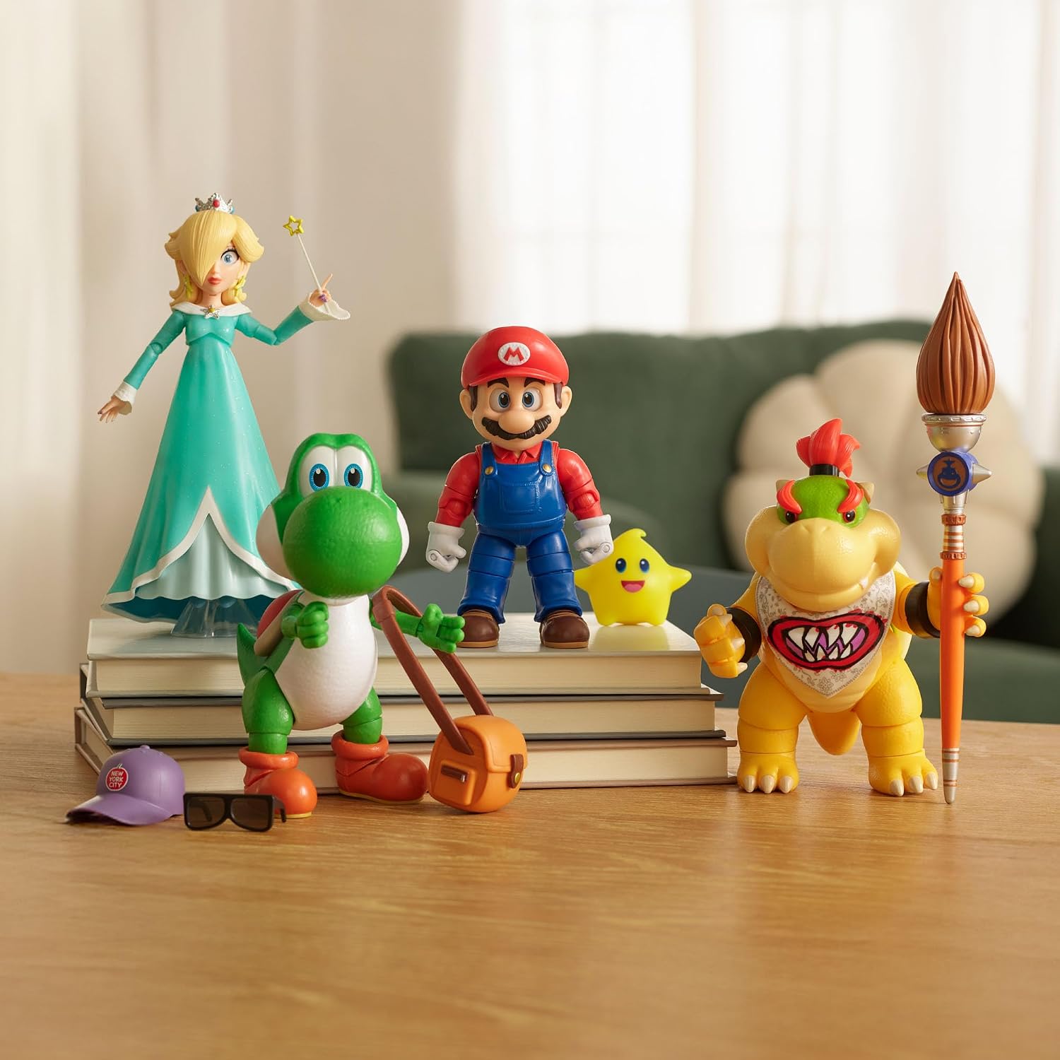The Super Mario Galaxy Movie 5” Action Figures Series 1 – Bowser Jr. Figure with Paint Brush Accessory - Premium Details and 17 Points of Articulation