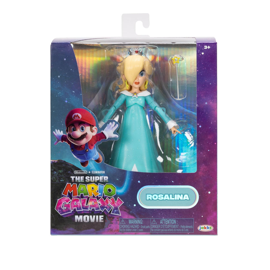 The Super Mario Galaxy Movie 5” Action Figures Series 1 – Bowser Jr. Figure with Paint Brush Accessory - Premium Details and 17 Points of Articulation