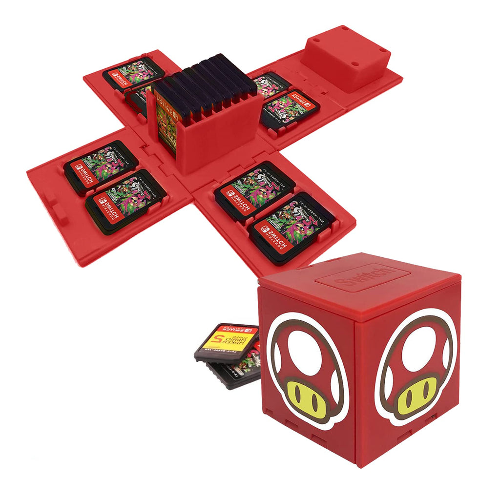 Game Card Holder for Nintendo Switch - 16 Game Card Case Storage Cube, Portable Organizer for Switch Lite - Flex Gamingproduct_type