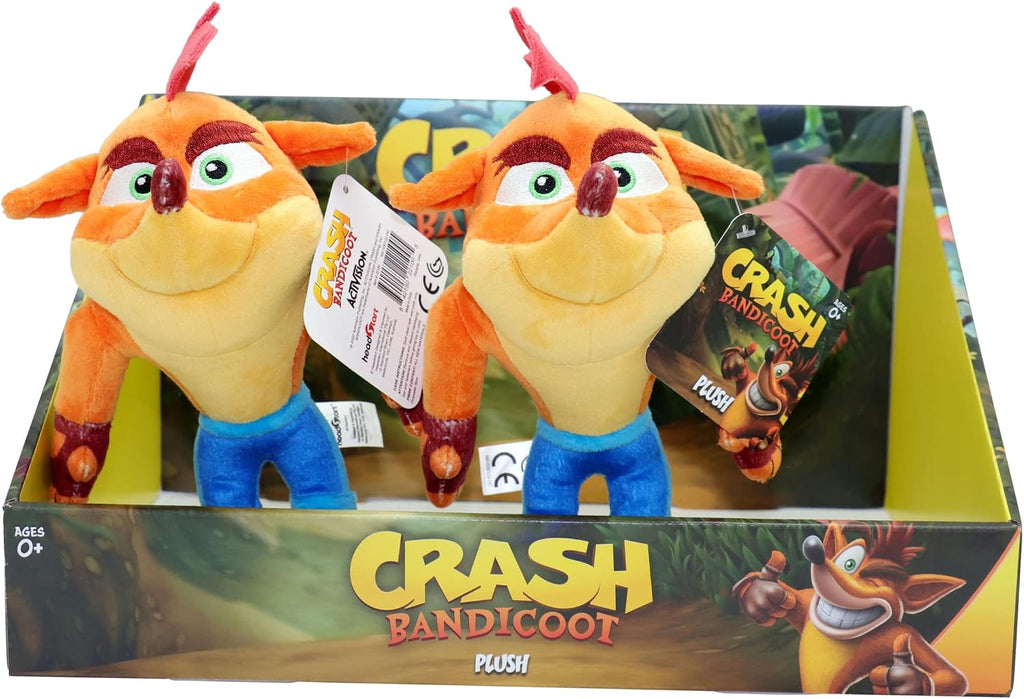 Crash Bandicoot Bandai Plush Toy | 15cm Soft Toy Collectible | Plushie Girls and Boys Toys for Video Game Fans | Collectable Cuddly Toys for Boys and Girls Great Gifts