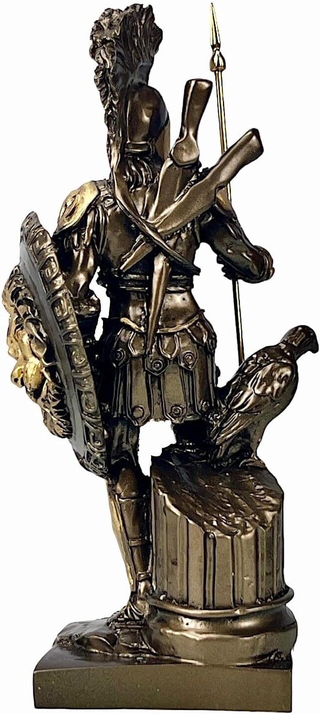 Ares Mars Greek Roman God of War Statue Sculpture Figurine Bronze Effect