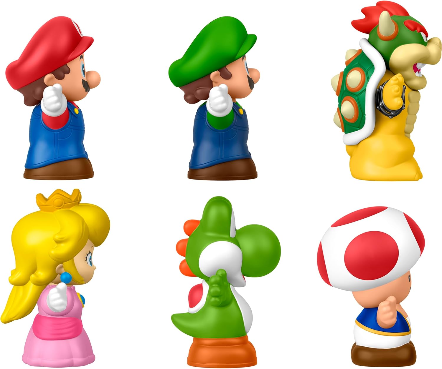 Fisher-Price Little People My Mario 6-Piece Character Figure Set | Pretend Play with Mario, Luigi, Princess Peach, Toad, Yoshi and Bowser figures, Toddlers & Kids Ages 18+ Months - Flex Gamingproduct_type