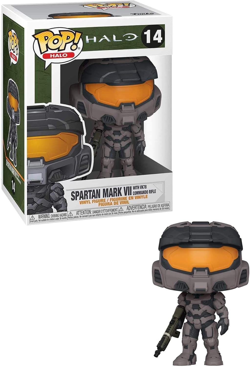 Funko Pop! Games: Halo Infinite - Spartan Mark VII with VK78, 3.75 inches