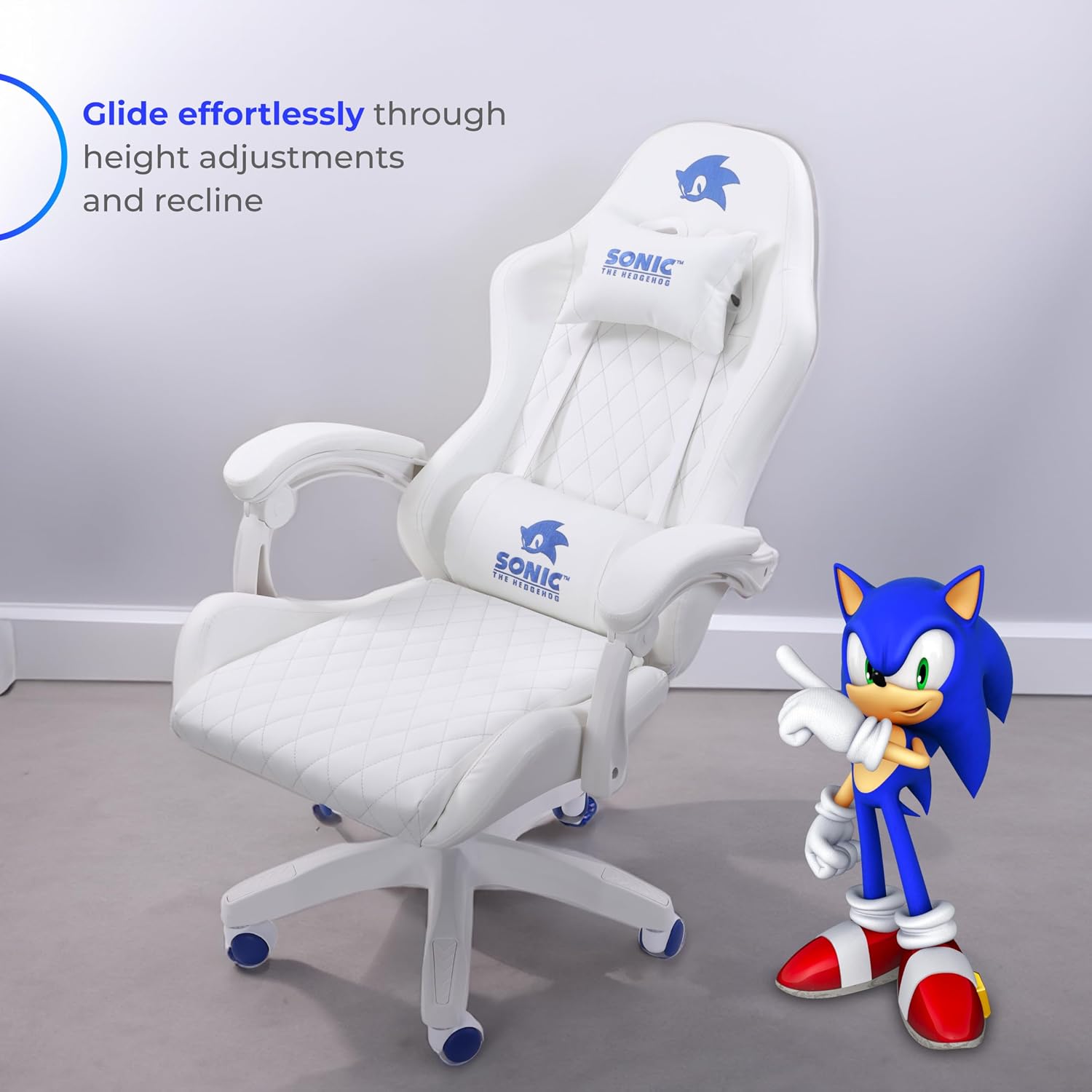 Sonic the Hedgehog - Gaming Chair, Ergonomic PU Leather, Reclining