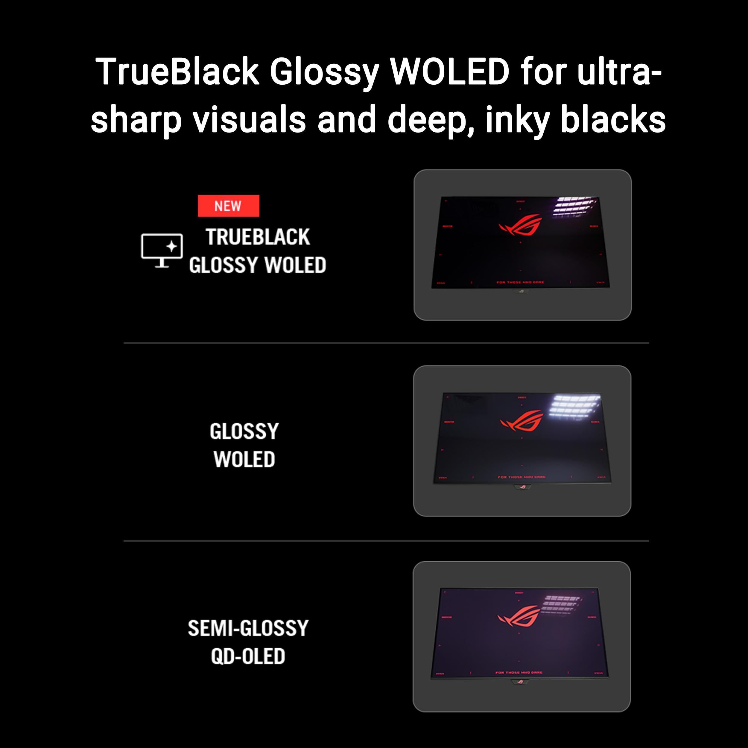 ASUS ROG Swift OLED Gaming Monitor – 4 Styles