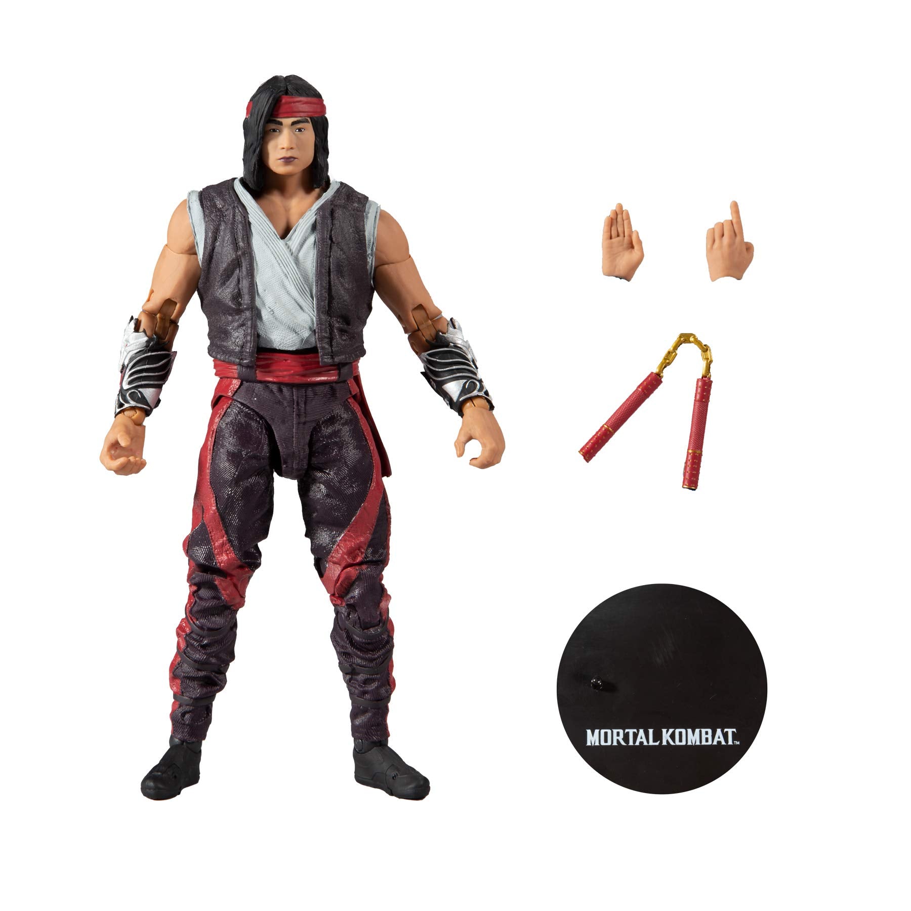McFarlane Toys Mortal Kombat Liu Kang (Fighting Abbot) 7" Action Figure with Accessories | Mortal Kombat 7 Inch Action Figure Wave 7 - Liu Kang