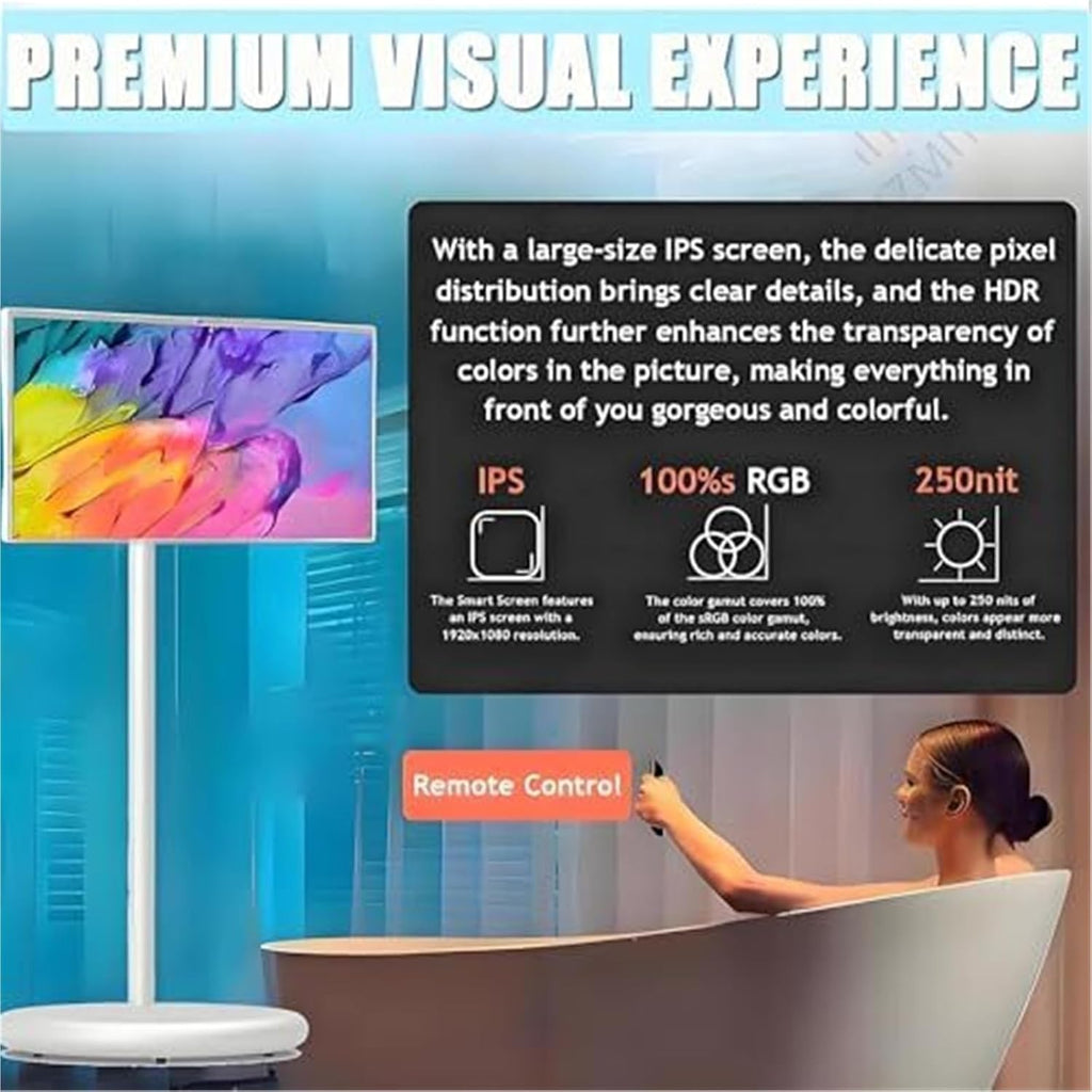 Touchsn 32" Portable Smart Monitor with Stand - 8GB RAM & 128GB Storage for Home Office, On-the-Go Entertainment, Presentations & Gaming Display - Flex Gamingproduct_type