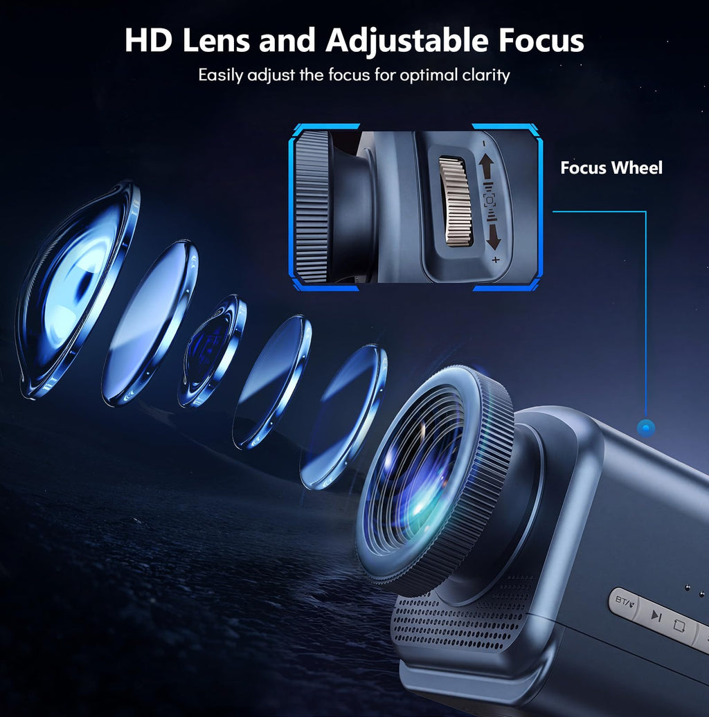 Rossetta 3D Projector with 60 Scenes, Galaxy Star Projector for Room Decor | Bluetooth Speaker, 1H/2H Timer & Remote, Night Light for Bedroom, Party, Christmas & Birthday Gifts for Adults, Girls, Boys