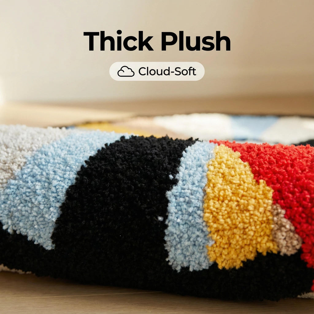 Graduation Bear Rug - Hypebeast Room Decor, Ultra-Soft Hypebeast Rugs with TPR Non-Slip Backing, Trendy Cloud-Like Plush Cute Carpet, Cool Rugs for Bedroom & Man Cave (28"x28") - Flex Gamingproduct_type
