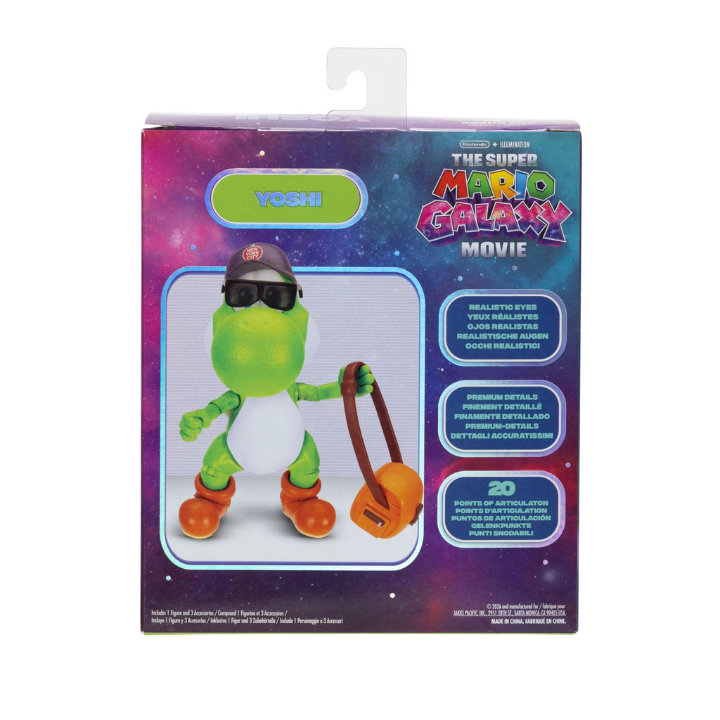 The Super Mario Galaxy Movie 5” Action Figures Series 1 – Bowser Jr. Figure with Paint Brush Accessory - Premium Details and 17 Points of Articulation