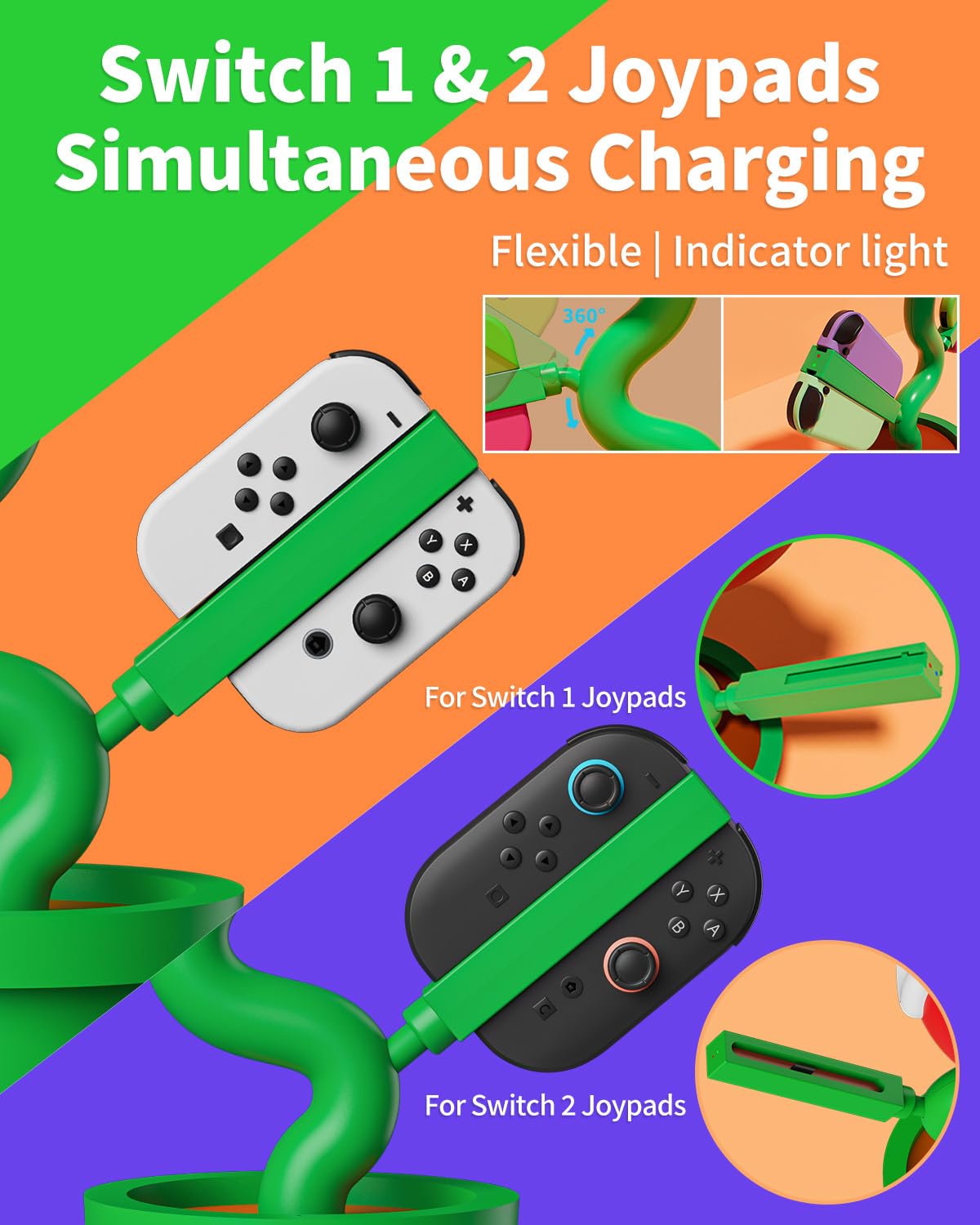 POWKONG Piranha2 Nintendo Switch 2 Dock with Cooling Fan – 2 Colours