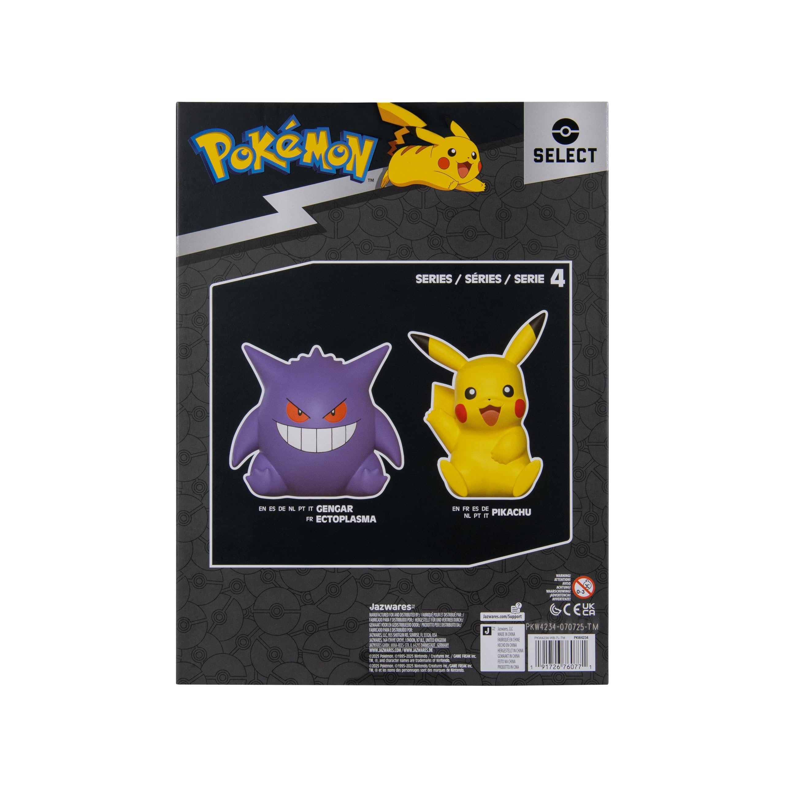 Pokemon Pikachu Select Vinyl Figure - 8-Inch Figure Made from Vinyl