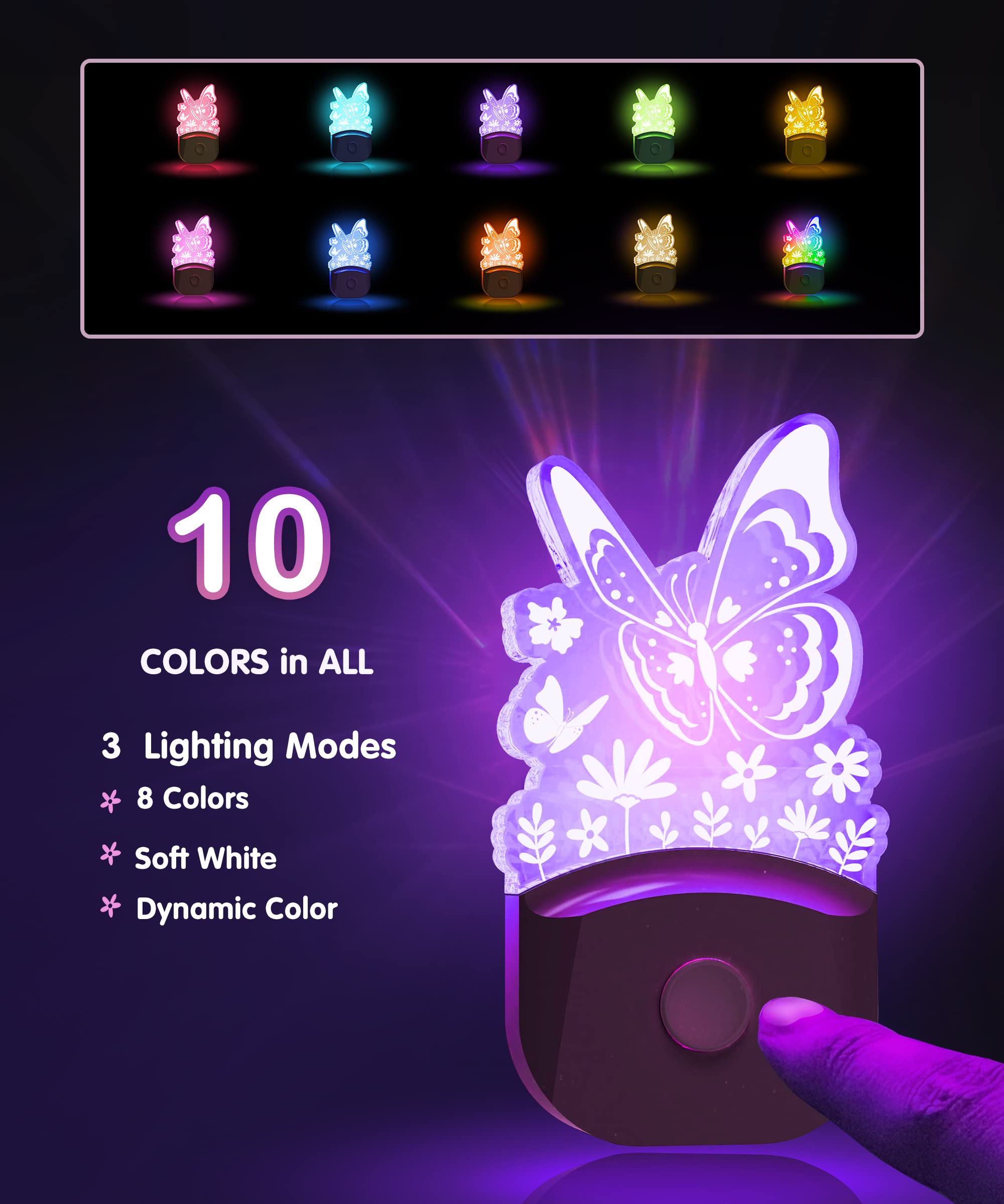L LOHAS LED Plug-In Night Light – 11 Designs & 2 Sizes