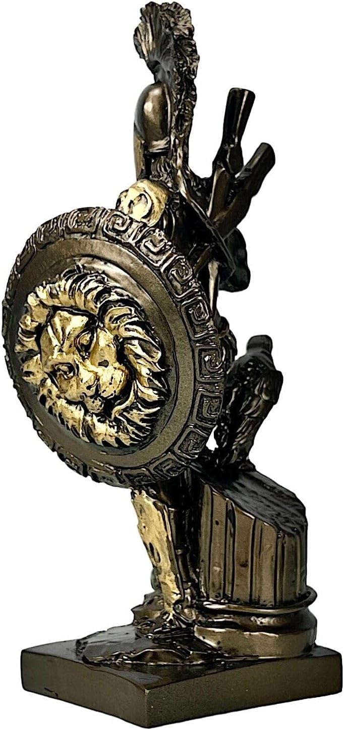 Ares Mars Greek Roman God of War Statue Sculpture Figurine Bronze Effect
