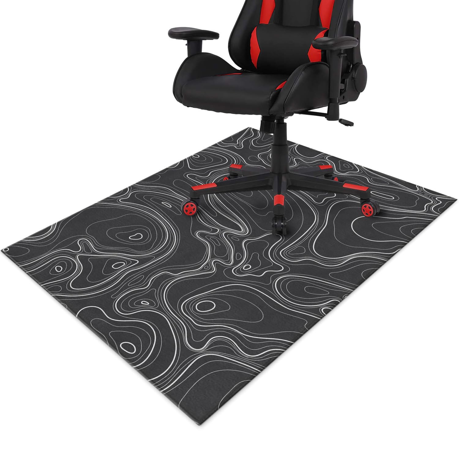 Gaming Chair Mat for Carpet Hardwood Tile Floor,36"x48" Gamer Rugs for Game Room, Under Desk Non Slip Gamer Rug,Low-Pile Game Room Rug,Rubber Backing Large Gaming Chair Floor Mat,Green Honeycomb - Flex Gamingproduct_type