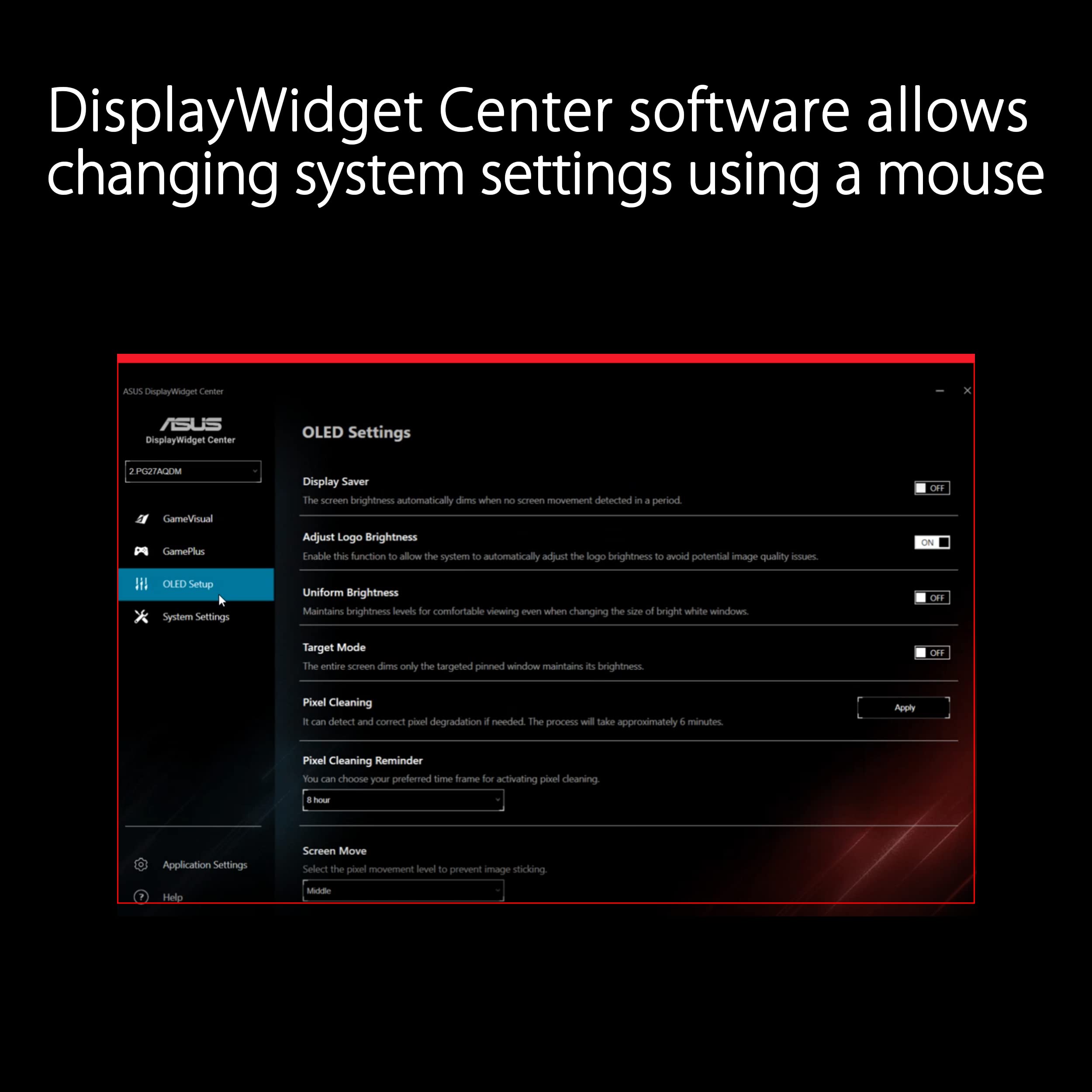 ASUS ROG Strix OLED Gaming Monitor – 5 Styles
