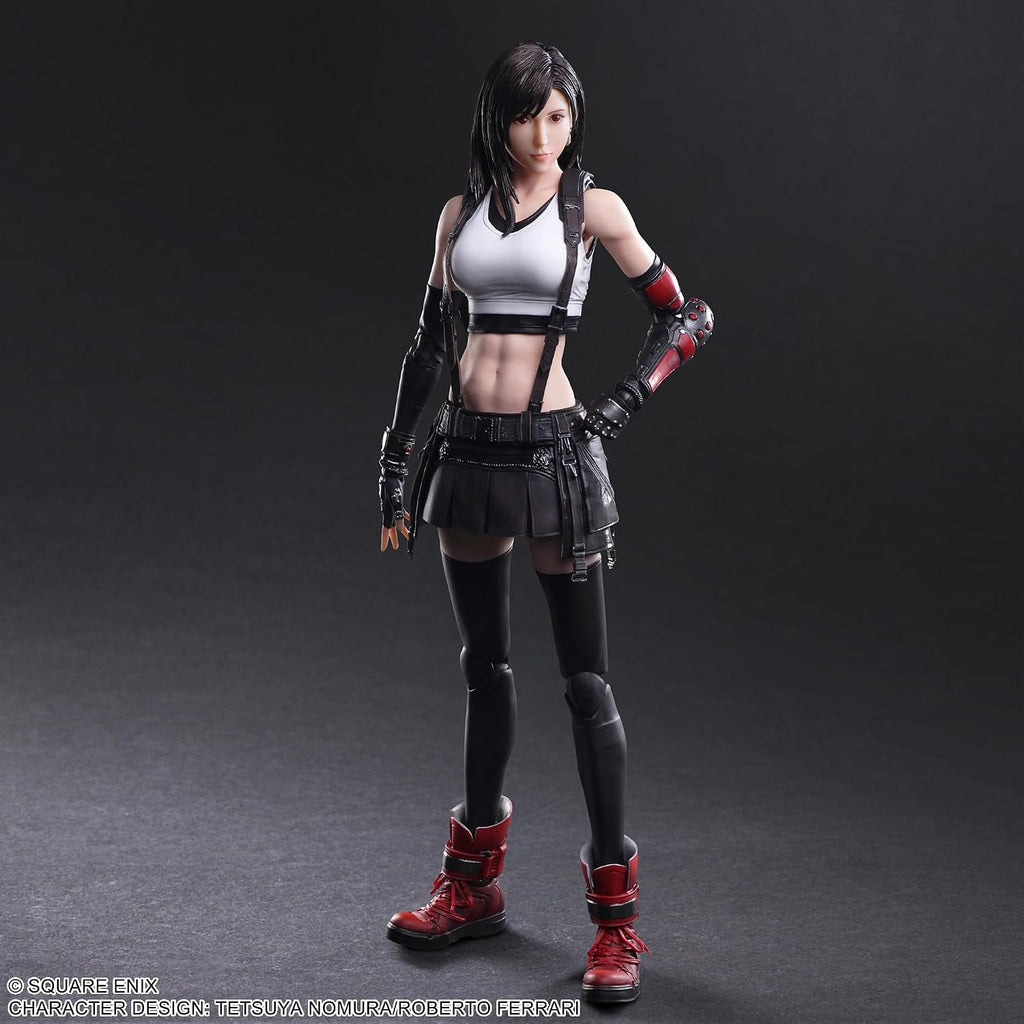 Final Fantasy VII Remake: Tifa Lockheart Play Arts Kai Action Figure | Final Fantasy VIIR 10 Inch Action Figure Play Arts Kai - Tifa Lockhart Reissue