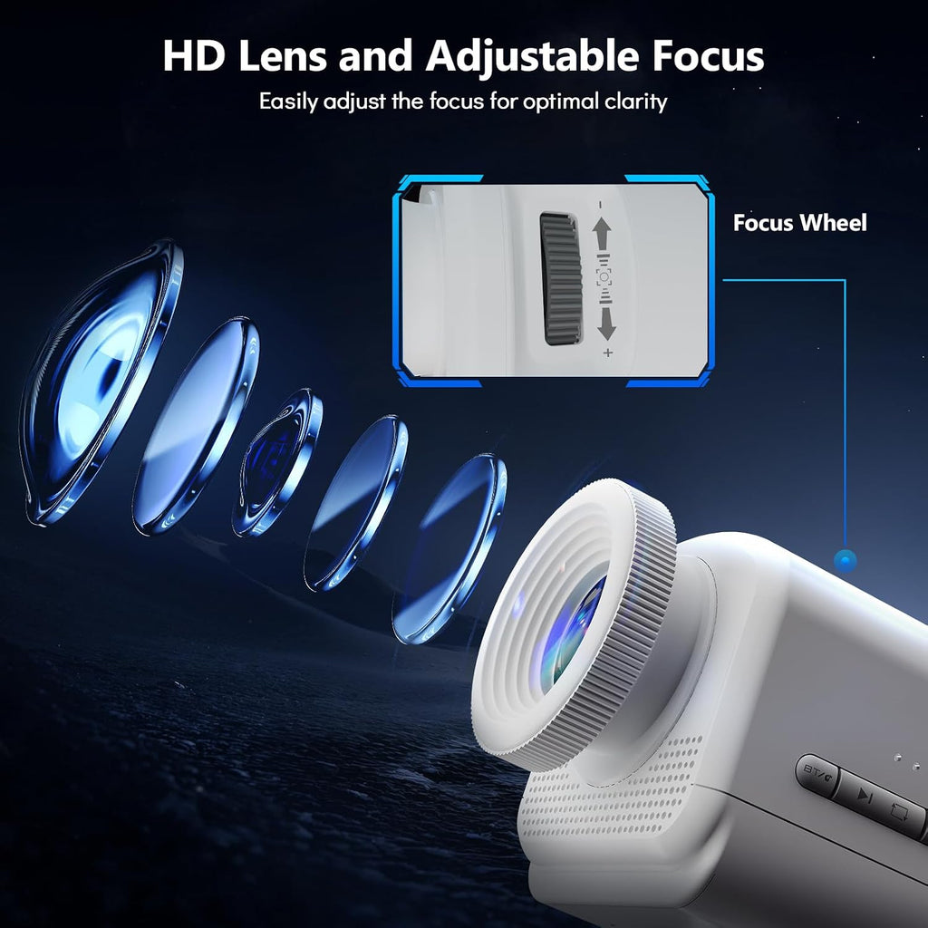 Rossetta 3D Projector with 60 Scenes, Galaxy Star Projector for Room Decor | Bluetooth Speaker, 1H/2H Timer & Remote, Night Light for Bedroom, Party, Christmas & Birthday Gifts for Adults, Girls, Boys