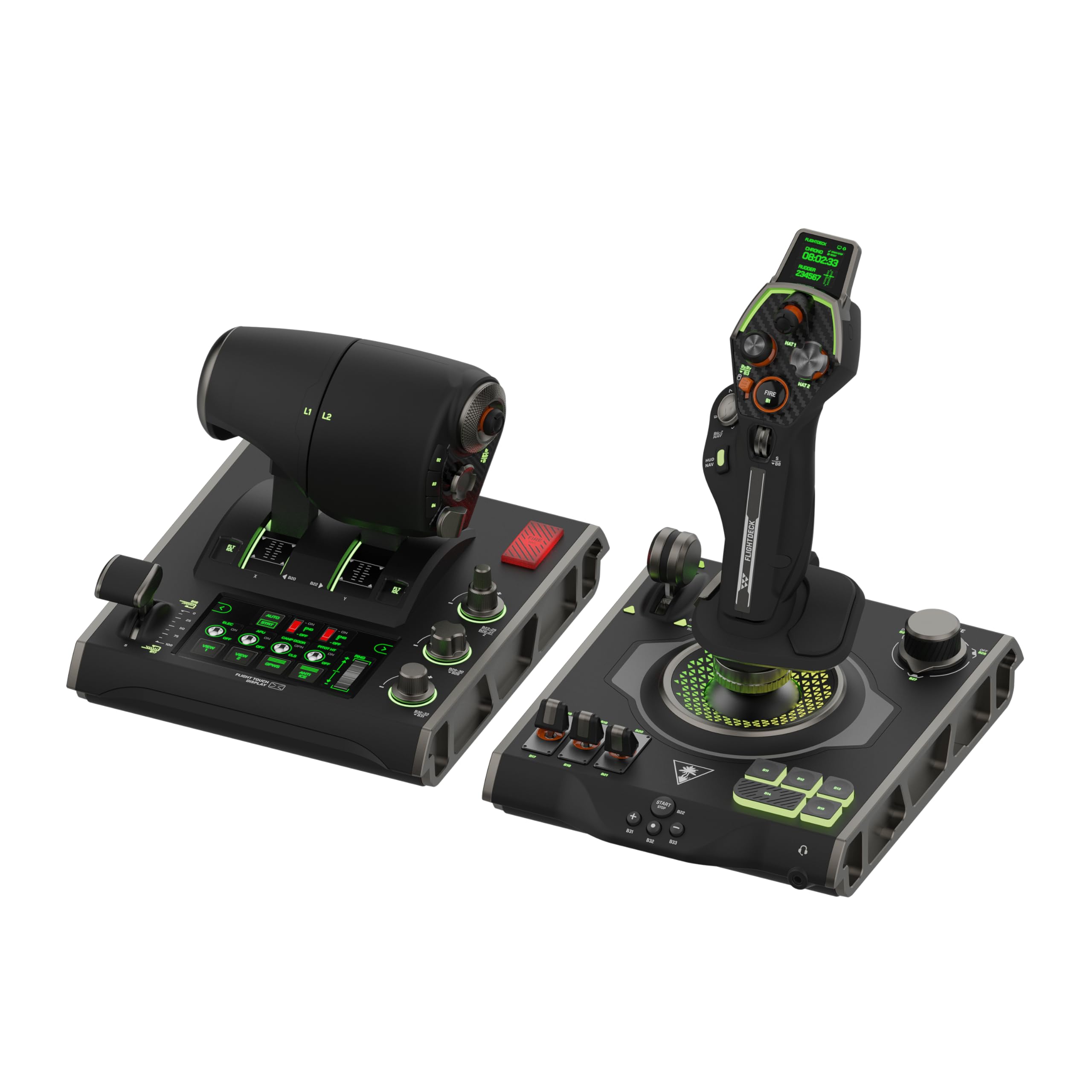 Turtle Beach VelocityOne Flight Universal Control System - Xbox Series X & Xbox Series S, Xbox One & Windows 10 & 11 PCs with Yoke Handle, Throttle Quadrant, Trim Wheel & Rudder Controls | Xbox Series X|S, Xbox One, Windows PC, Complete Controls, Yoke Han - Flex Gamingproduct_type