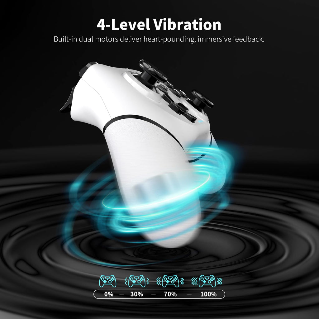 AceGamer Wireless Pro Controller for Nintendo Switch/Lite/OLED/Switch 2/PC, 2 pack, Hall Effect Joystick for Switch 2 Pro Controller with Wake-Up/Dual Vibration/Turbo/Ergonomic ! (Black&White) - Flex Gamingproduct_type