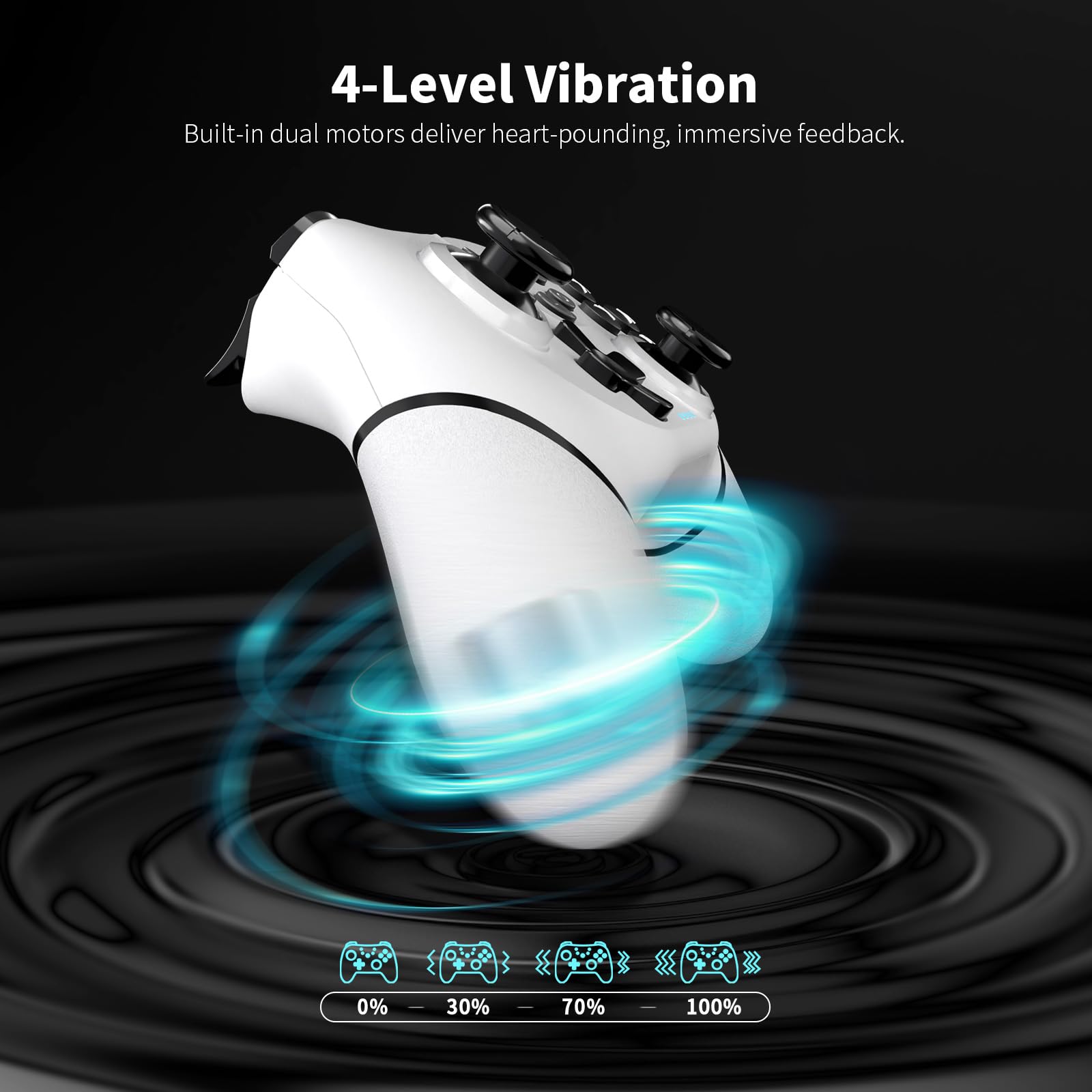 AceGamer Wireless Pro Controller for Nintendo Switch/Lite/OLED/Switch 2/PC, 2 pack, Hall Effect Joystick for Switch 2 Pro Controller with Wake-Up/Dual Vibration/Turbo/Ergonomic ! (Black&White) - Flex Gamingproduct_type