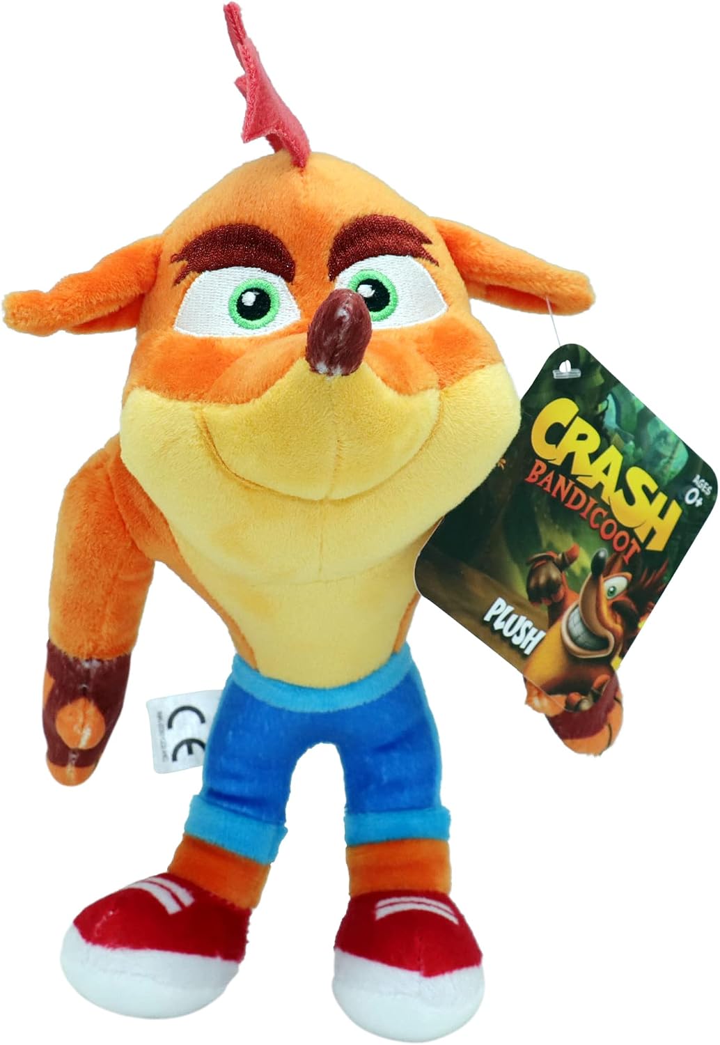 Crash Bandicoot Bandai Plush Toy | 15cm Soft Toy Collectible | Plushie Girls and Boys Toys for Video Game Fans | Collectable Cuddly Toys for Boys and Girls Great Gifts
