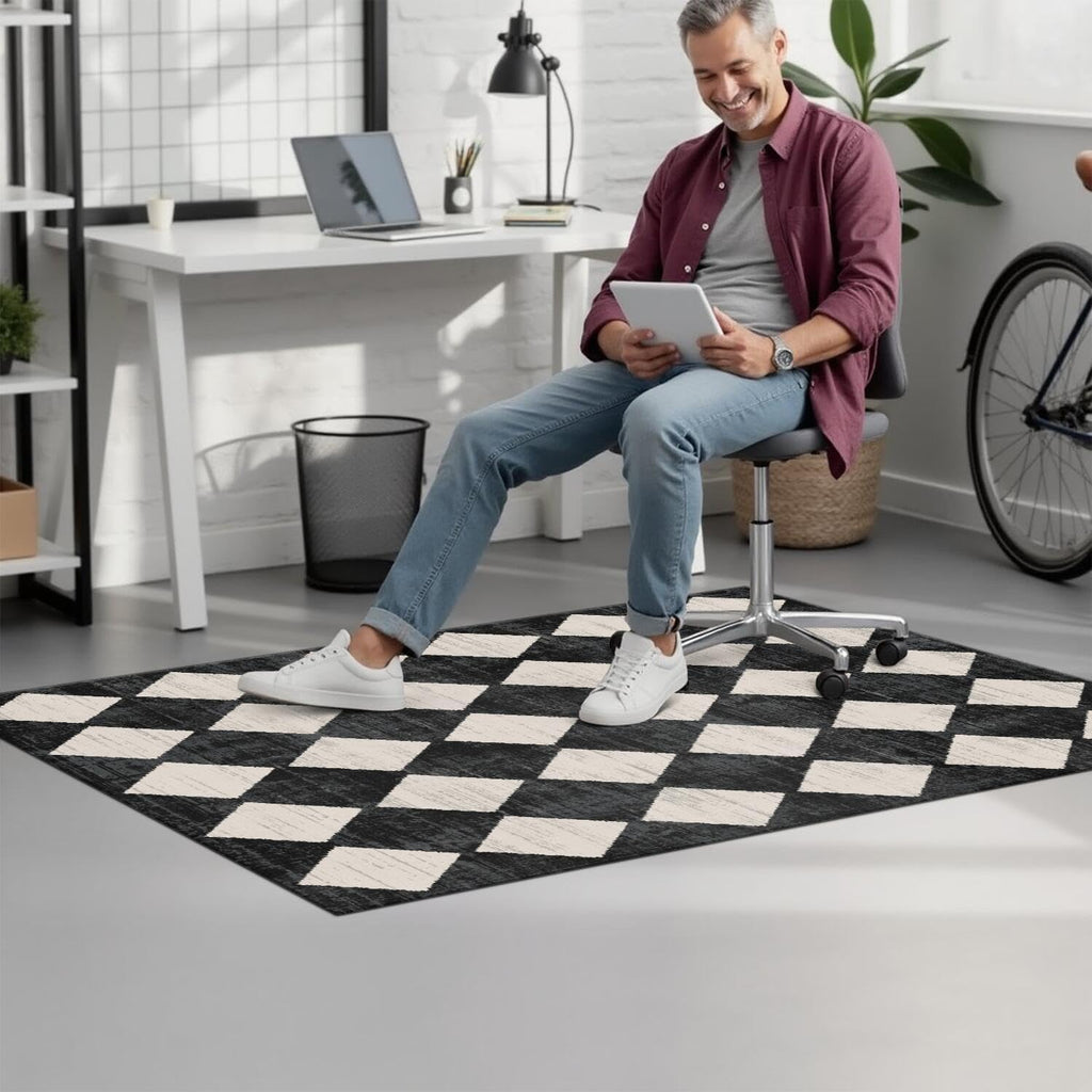 Gaming Chair Mat for Carpet Hardwood Tile Floor,36"x48" Gamer Rugs for Game Room, Under Desk Non Slip Gamer Rug,Low-Pile Game Room Rug,Rubber Backing Large Gaming Chair Floor Mat,Green Honeycomb - Flex Gamingproduct_type