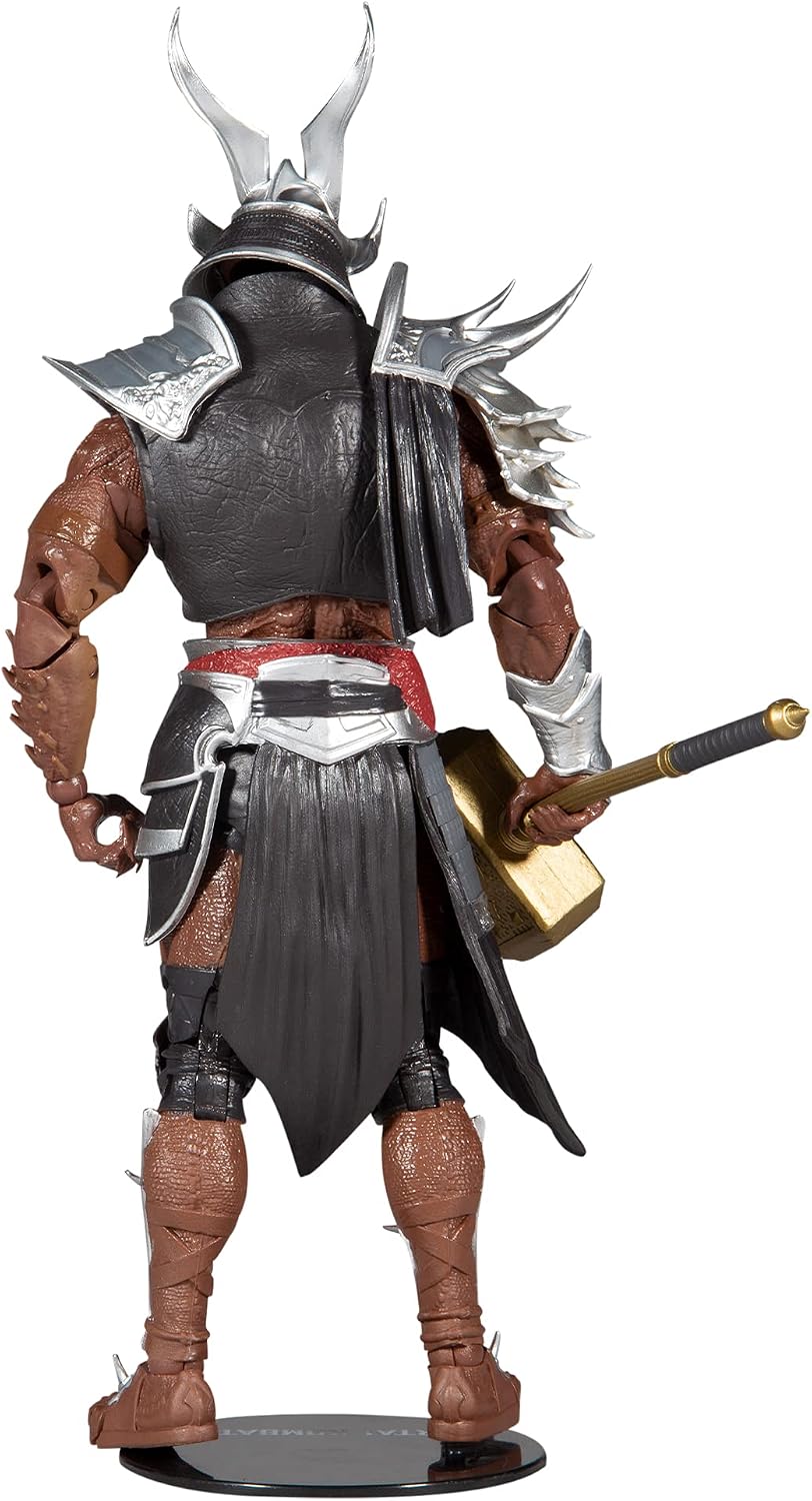 McFarlane Toys Mortal Kombat Shao Kahn (Platinum Kahn) 7" Action Figure with Accessories
