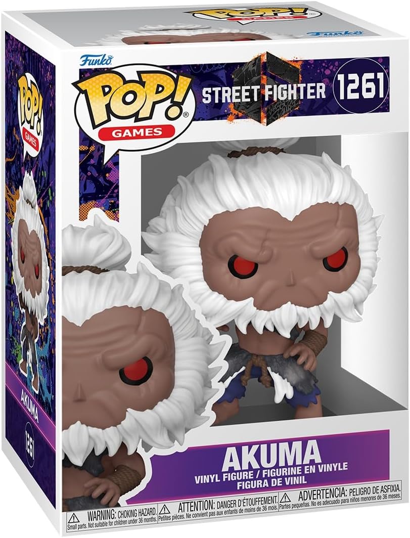 Funko Pop! Games: Street Fighter 6 - Akuma - 1/6 Odds for Rare Chase Variant - Collectable Vinyl Figure - Gift Idea - Official Merchandise - Toys for Kids & Adults - Video Games Fans