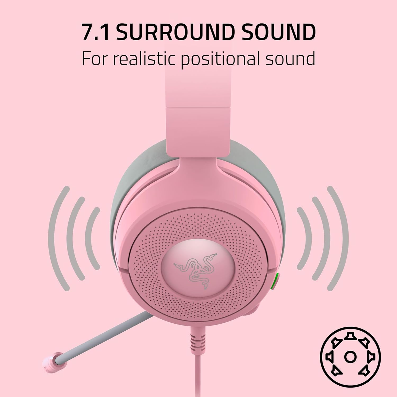 Razer Kraken Kitty V3 X Wired Gaming Headset – 3 Colors