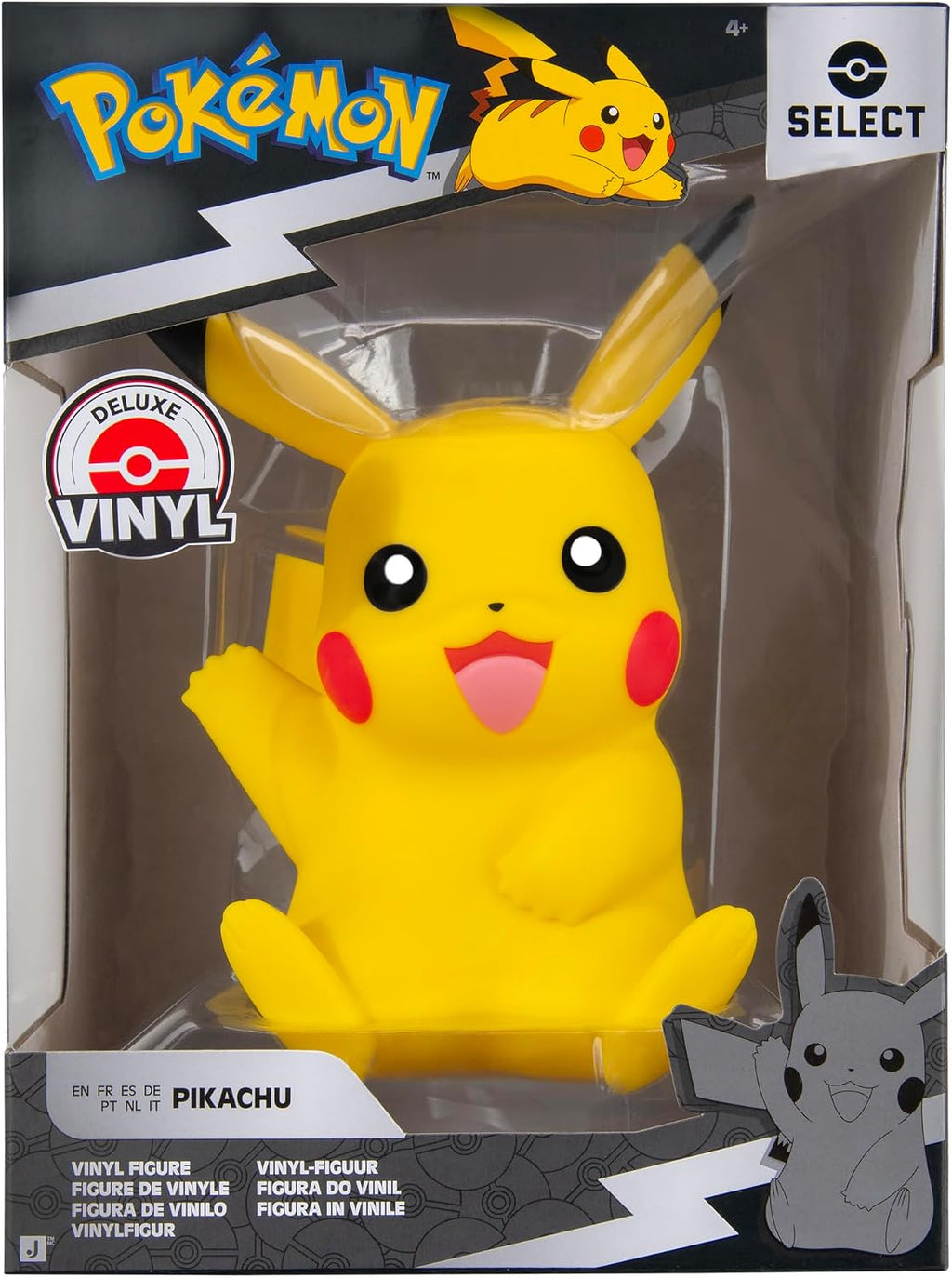 Pokemon Pikachu Select Vinyl Figure - 8-Inch Figure Made from Vinyl