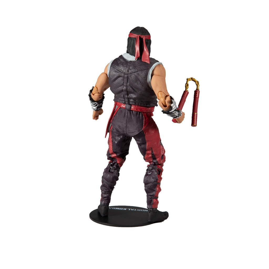 McFarlane Toys Mortal Kombat Liu Kang (Fighting Abbot) 7" Action Figure with Accessories | Mortal Kombat 7 Inch Action Figure Wave 7 - Liu Kang