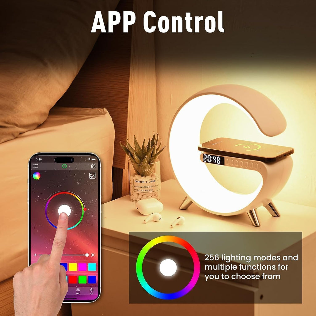 Smart LED Table Lamp 4-in-1 – Black & White